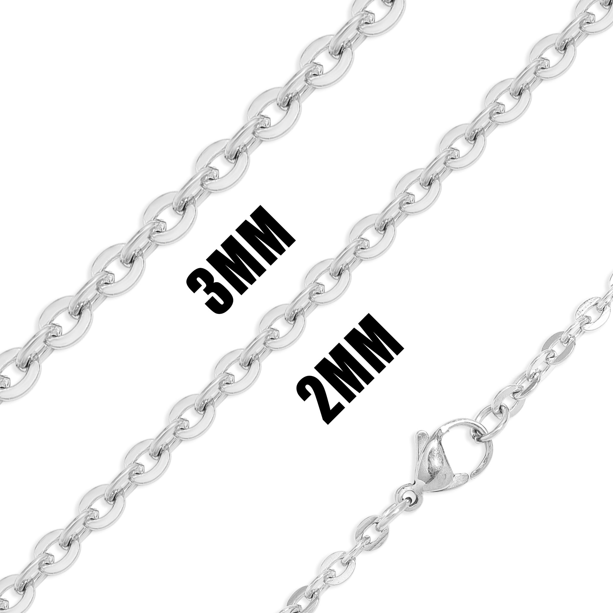 Stainless Steel Flat Oval Loop Chain / CHJ2109、mySite、dreamappss