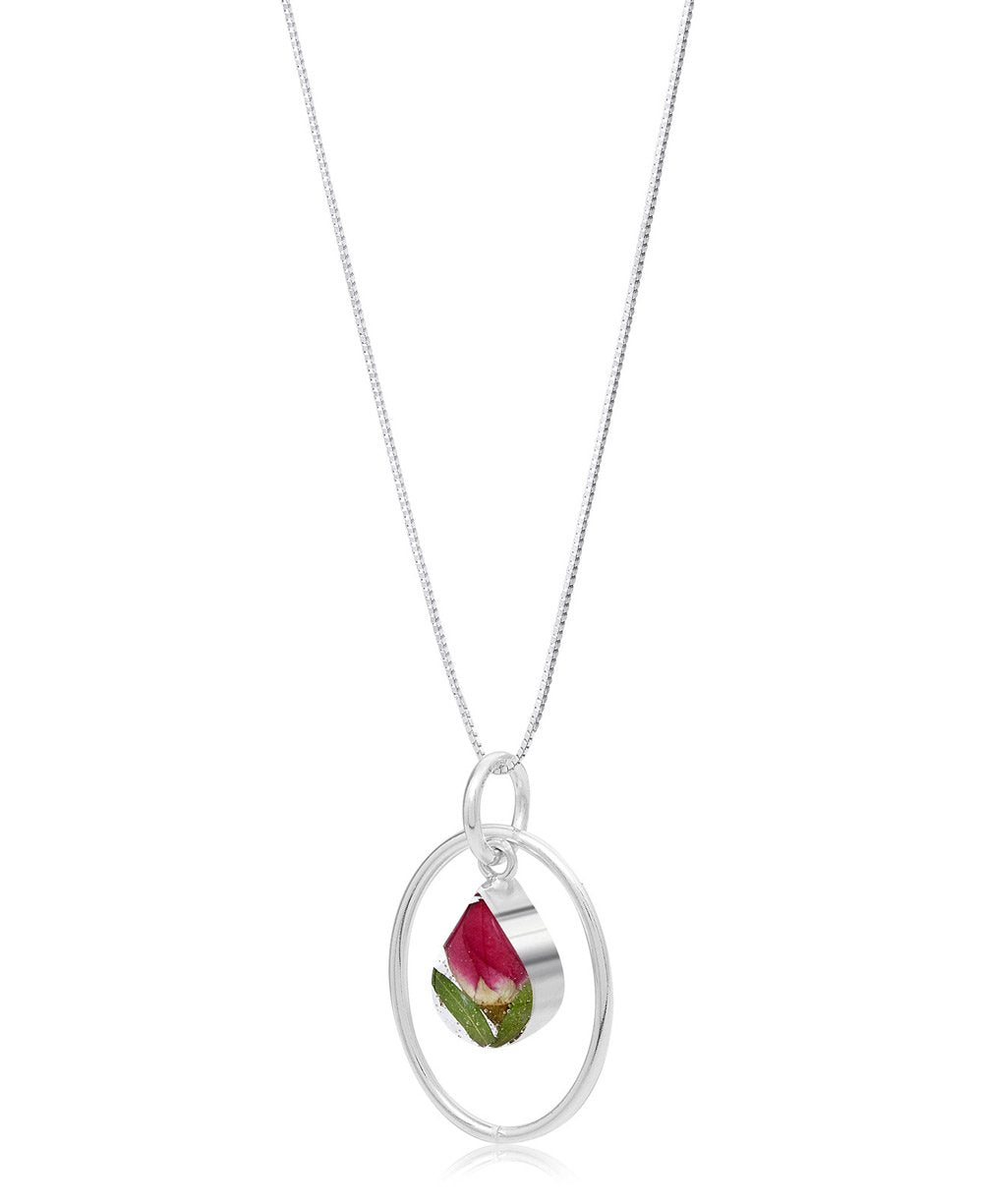 Rosebud Oval Pendant Necklace、mySite、topwebapps