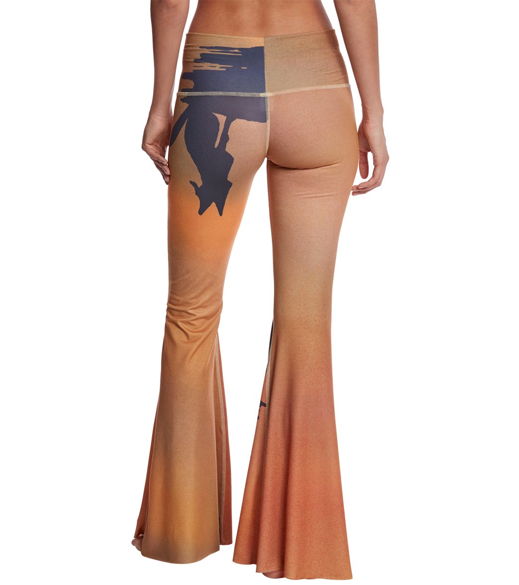 Teeki Coyote Moon Dusk Bell Bottom Yoga Pants、mySite、noshort