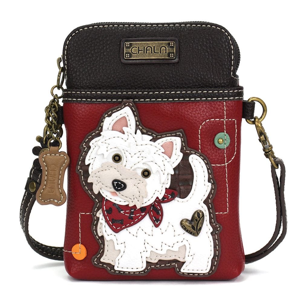 Westie White Doggy Collection by Chala, Coin Purse/Keychain, Xbody, Tote *、mySite、g9winljtr