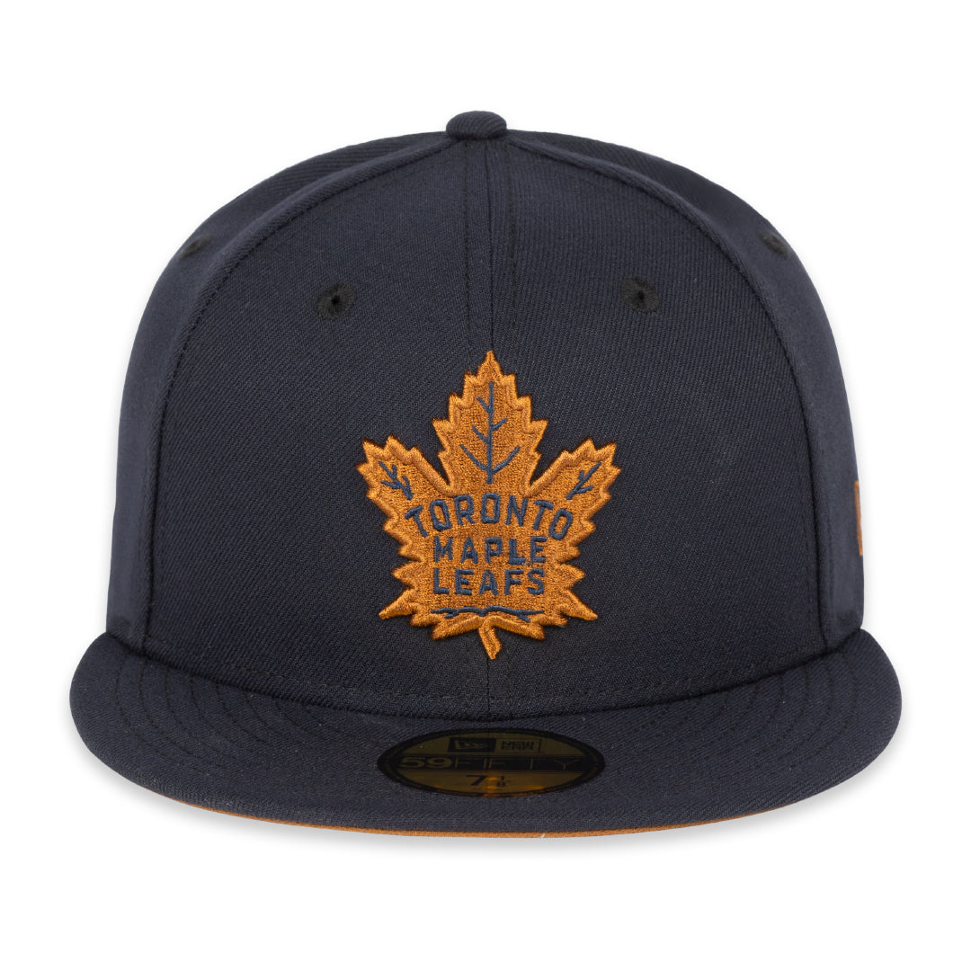 59FIFTY Prim Logo Fitted Hat - NAVY/BROWN