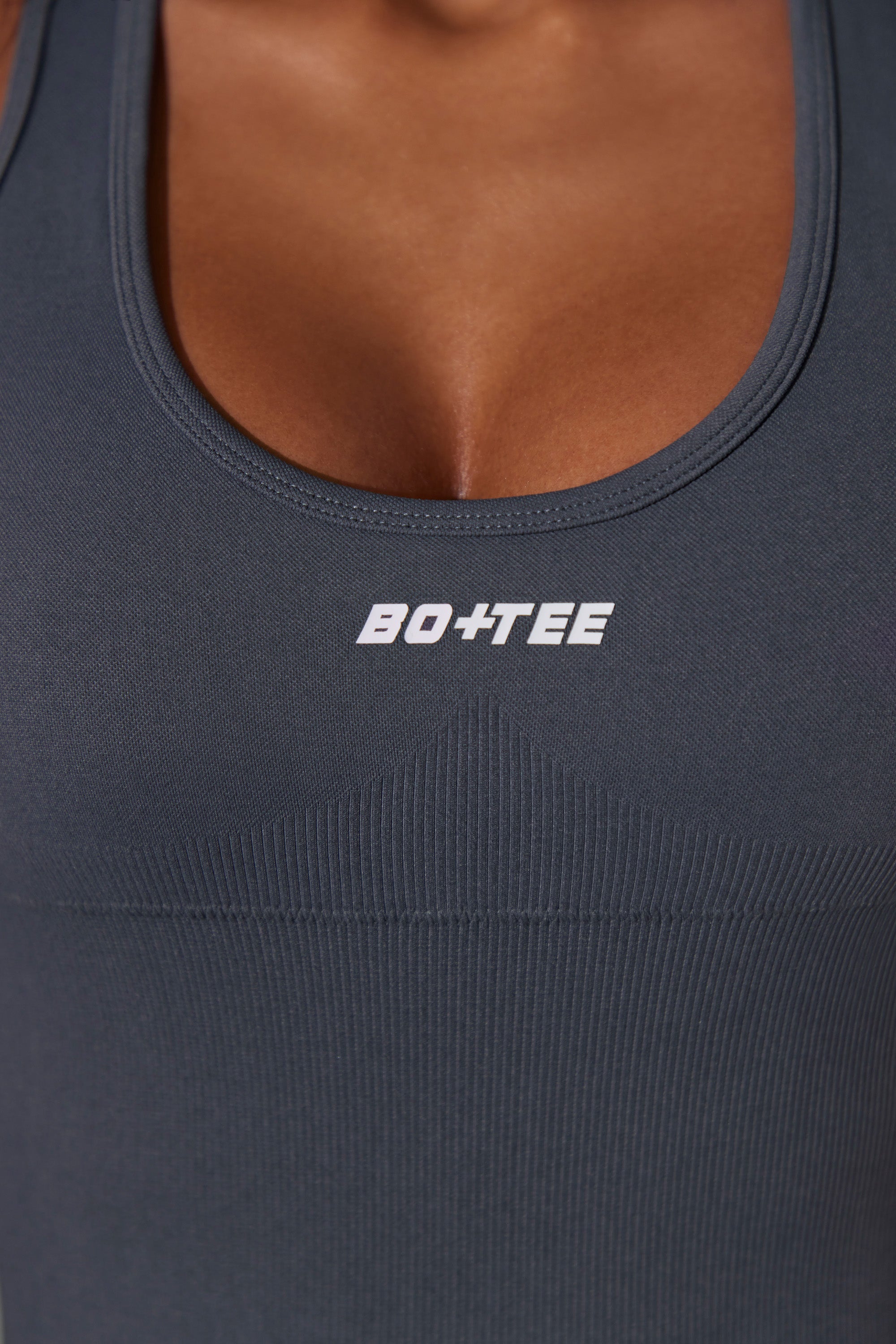 Full Length Cut Out Back Unitard in Grey、mySite、solidvoid