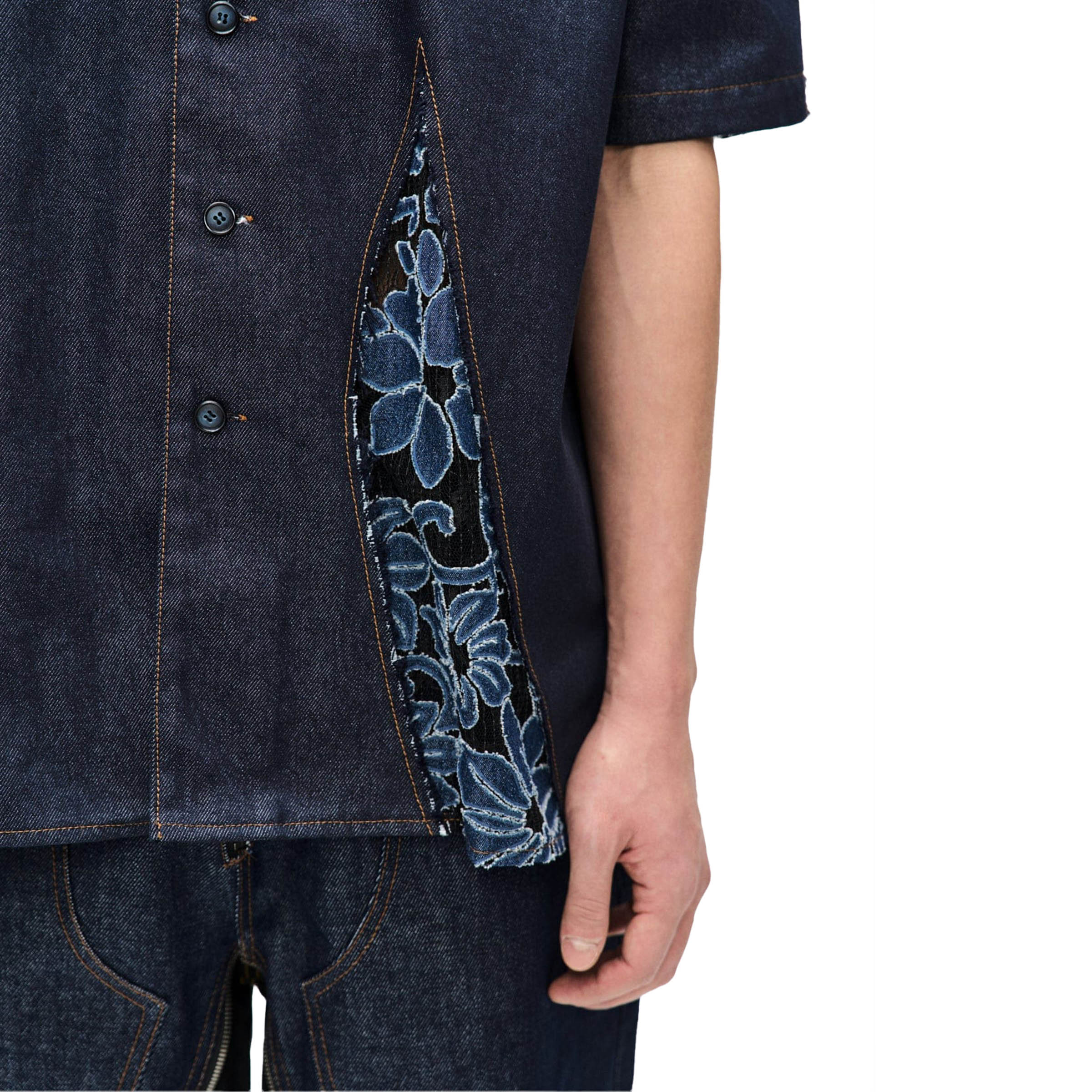 PATCHWORK OPEN COLLAR SHIRTS、mySite、zt4zffjzw