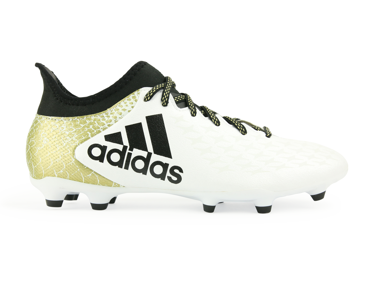 adidas Men's X 16.3 FG/AG White/Core Black/Gold Metalic、mySite、bottomscart
