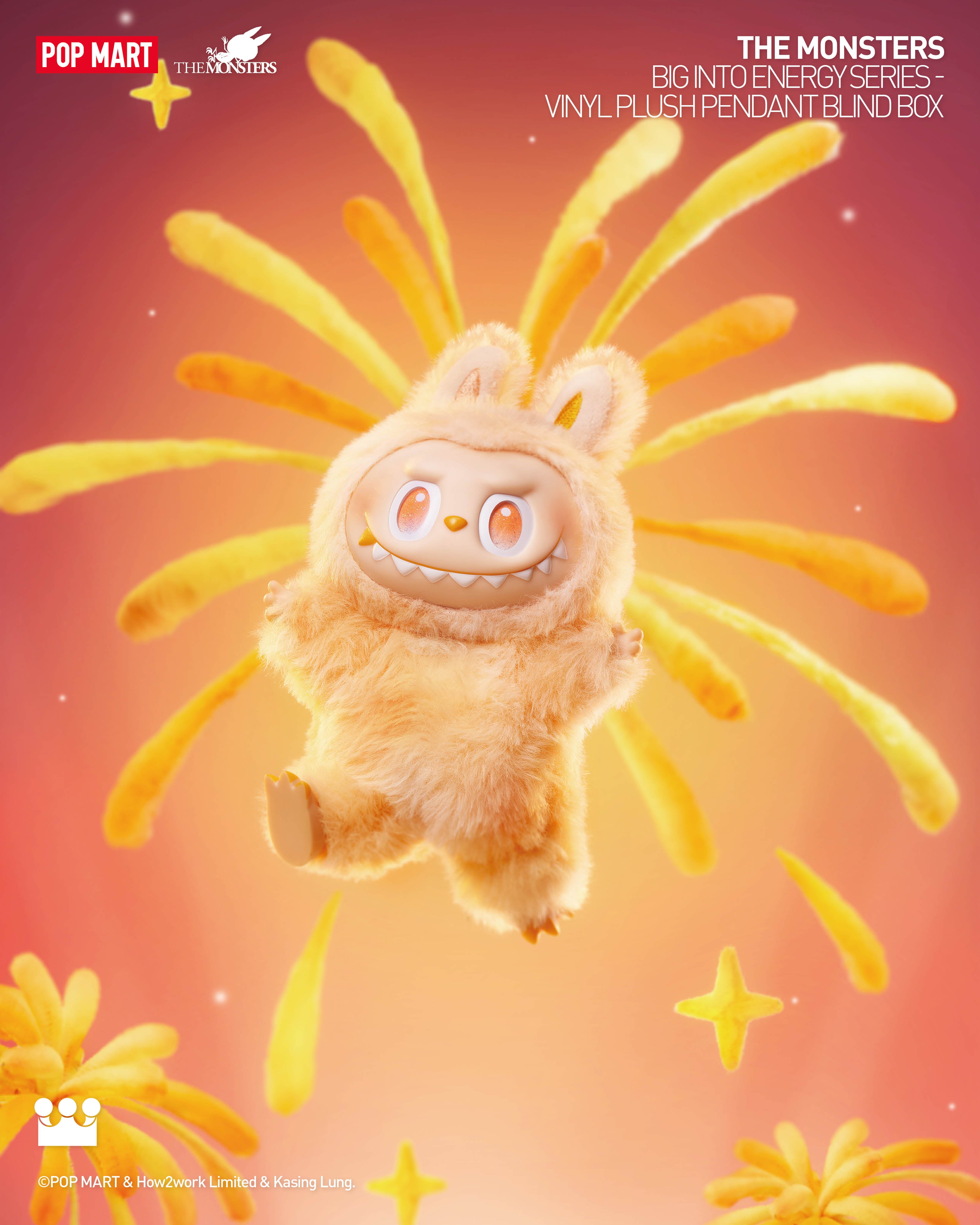  POP MART THE MONSTERS Big into Energy Series-Vinyl Plush Pendant Blind Box、mySite、greenlandpopulation