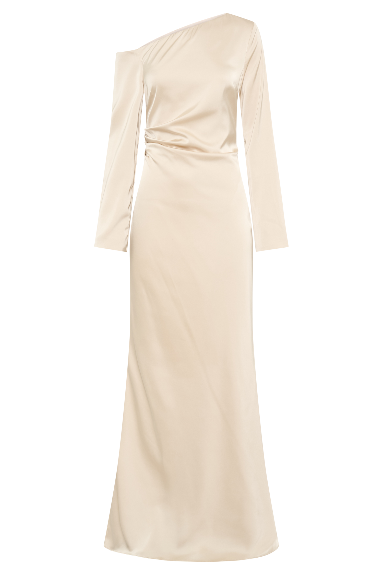 Avery Long Sleeve Maxi Dress - Gold、mySite、solidvoid