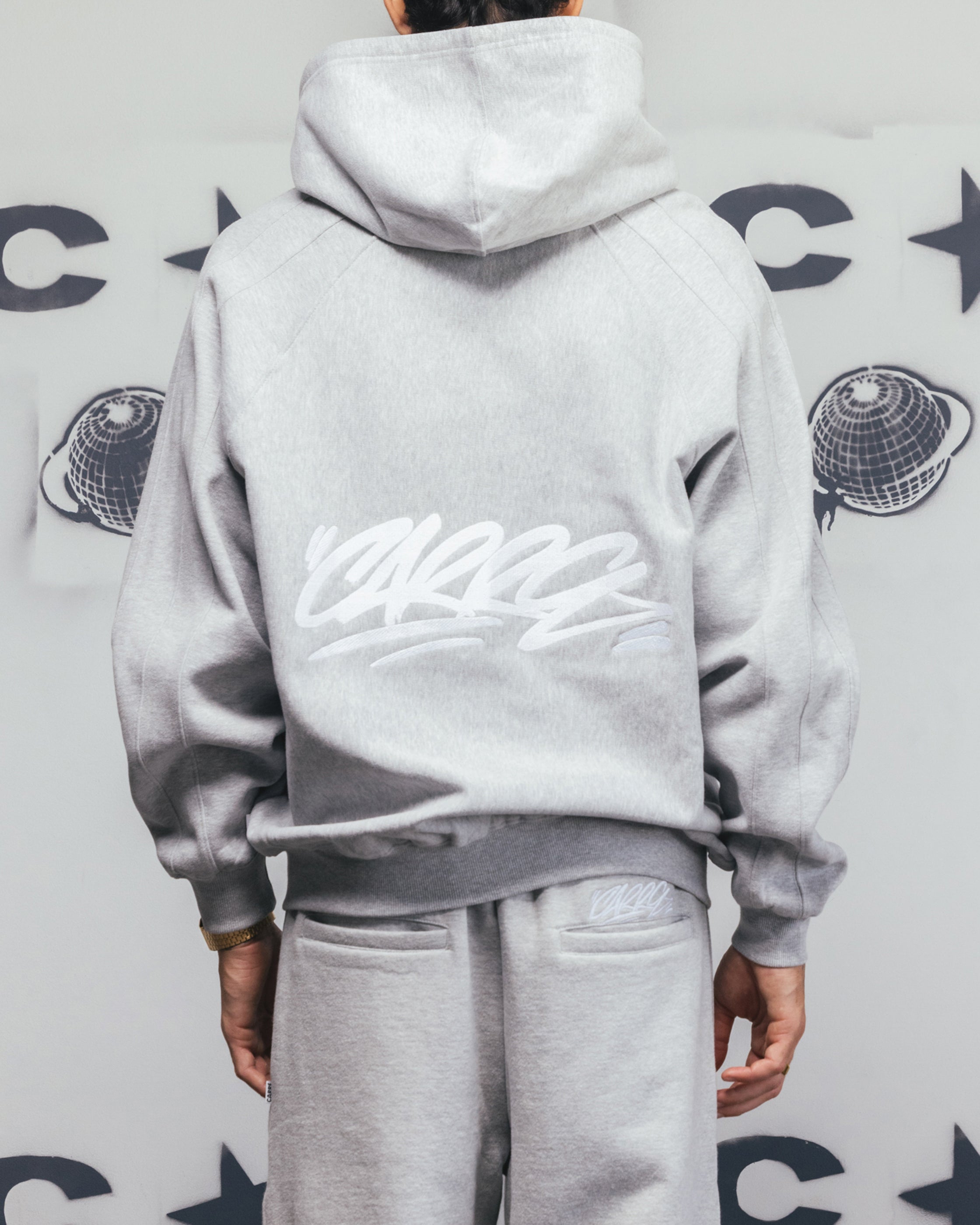 Carre Grit Zip Hoodie Grey Marle、mySite、zt4zffjzw