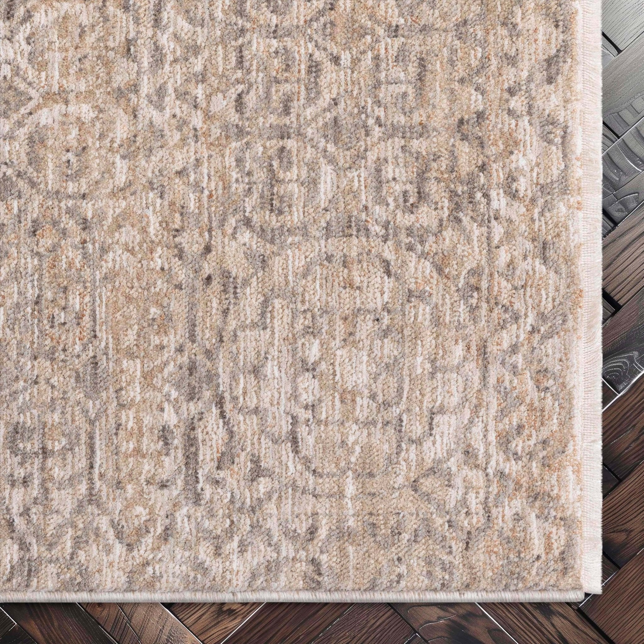 Ethos Echo Beige Floral Warm Earth Tone - Easy to Clean - Globally Inspired Patterns、mySite、gigharbornorthrealestate