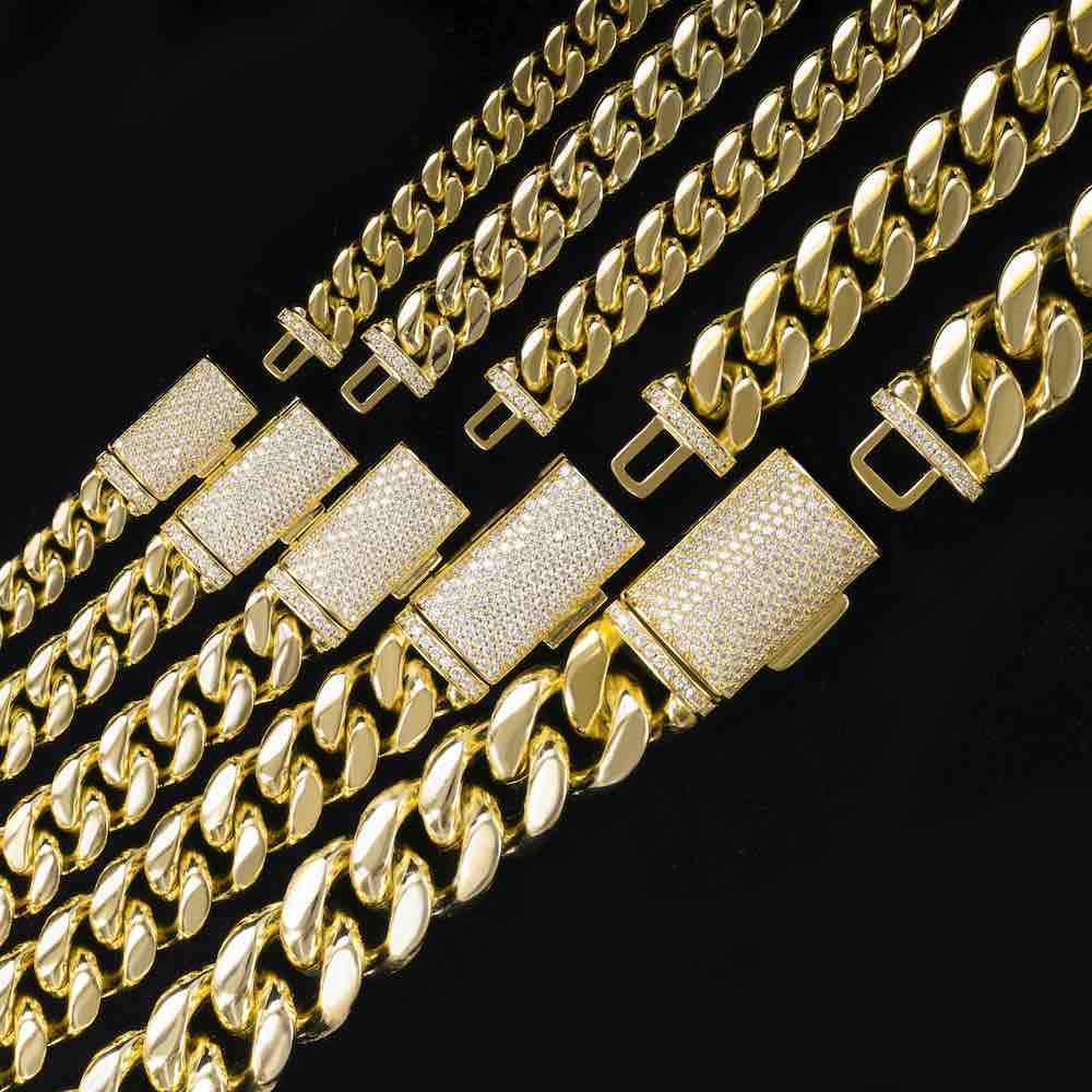 S925 Plain Cuban Link Chain 14K Gold (ALL SIZES)、mySite、hinf8tx79
