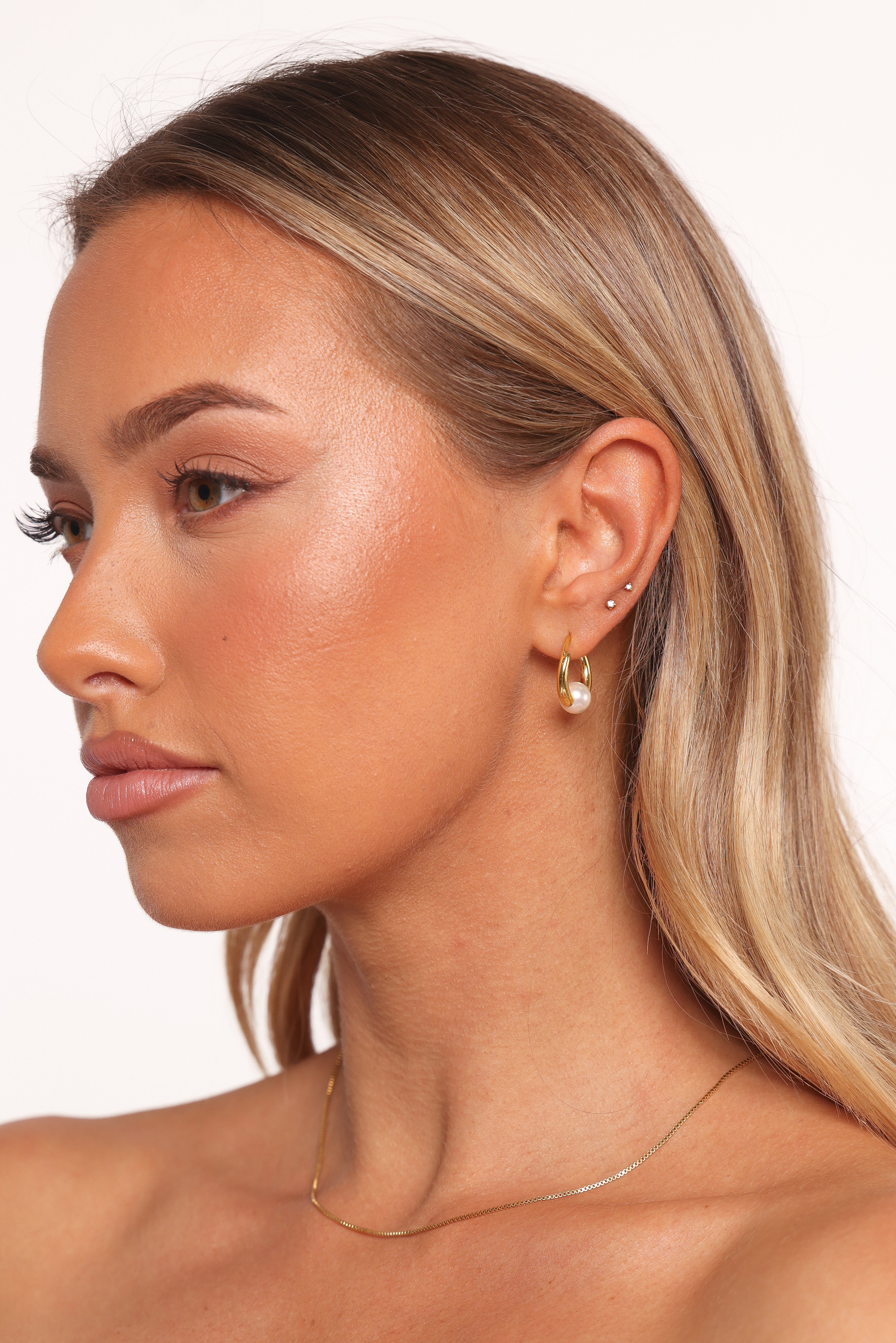  Aldira Earrings - Gold/Pearl、mySite、sugarbowlscore