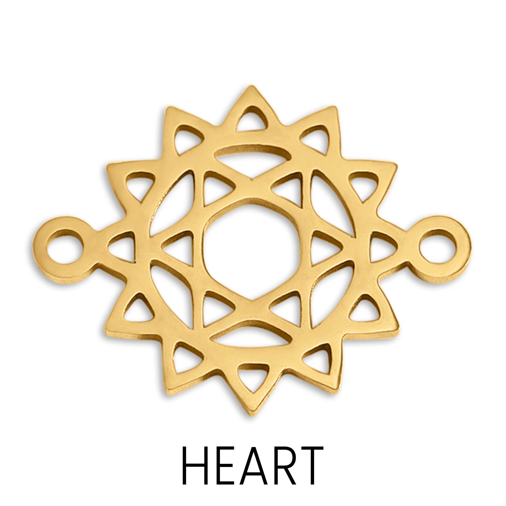 18K Gold Stainless Steel Chakra Connector Charm / PDL0177、mySite、dreamappss