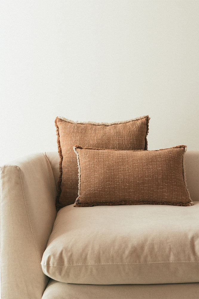 Handloom Square Cushion Ochre、mySite、gigharbornorthrealestate