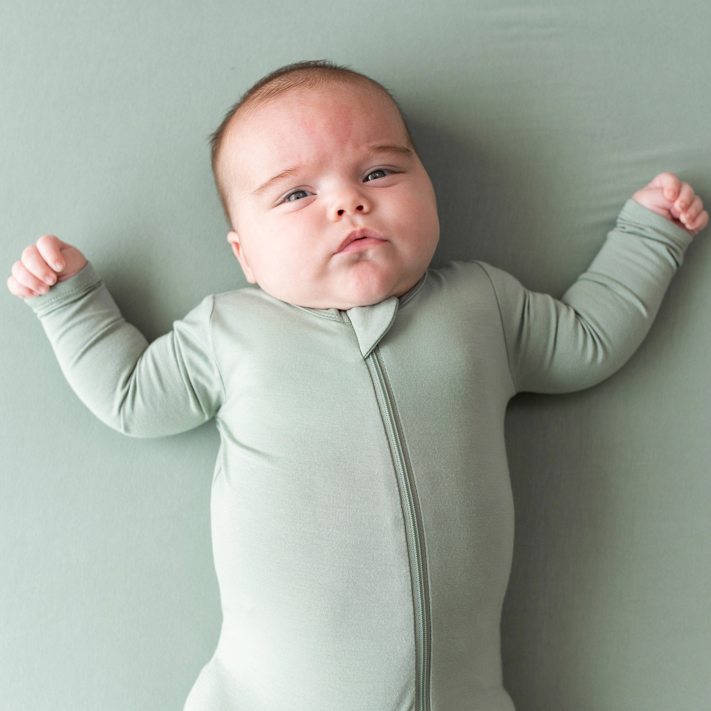  Zippered Footie in Thyme、mySite、layawaytickets