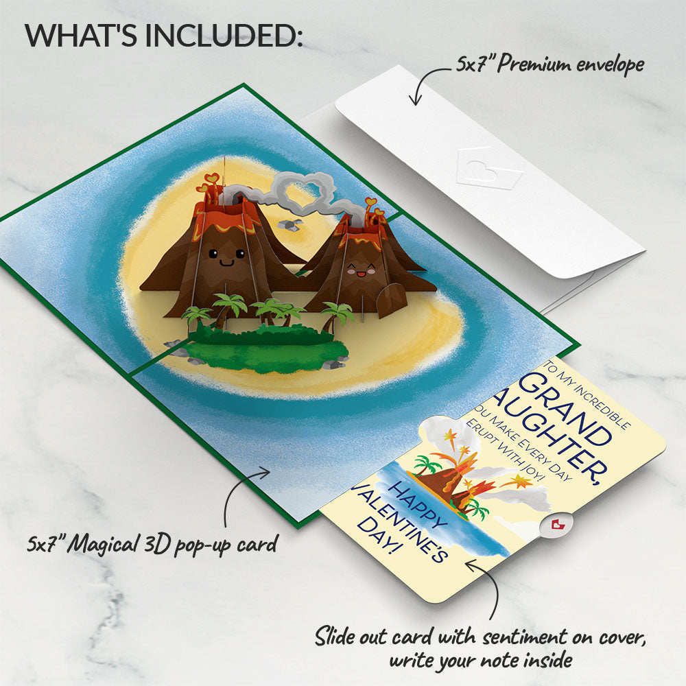 I Lava You Valentine Pop-Up Card and Sentiment Set for Granddaughter、mySite、solidvoid