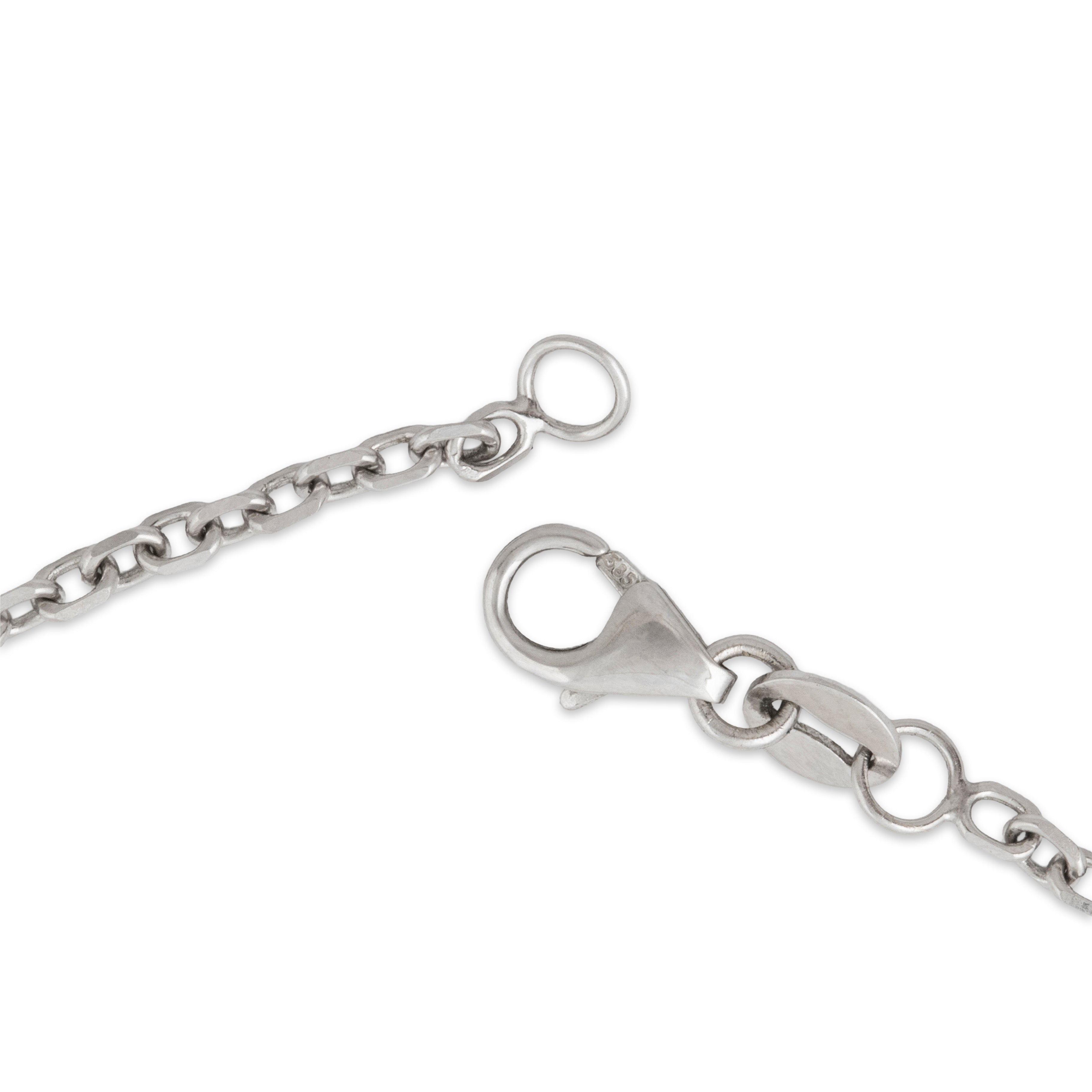 Vintage 14k White Gold Cable Chain Necklace 16、mySite、hinf8tx79