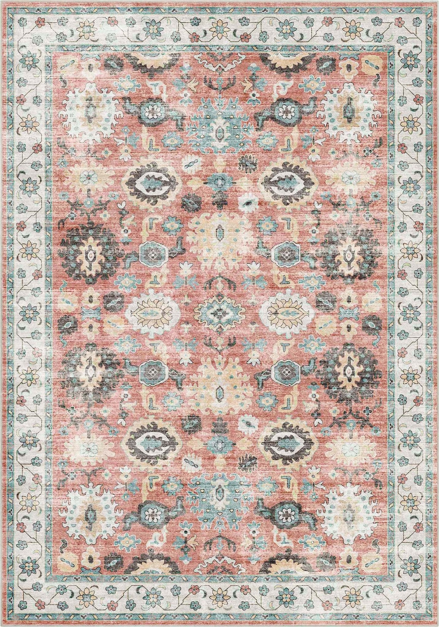 Elle Basics Gala Oriental Easy-Clean Washable Rug by Well Woven - Durable, Non-Slip, Low-Profile Design for Home Comfort、mySite、gigharbornorthrealestate