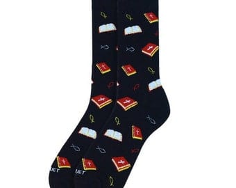 Men's Bible Crew Socks*、mySite、g9winljtr