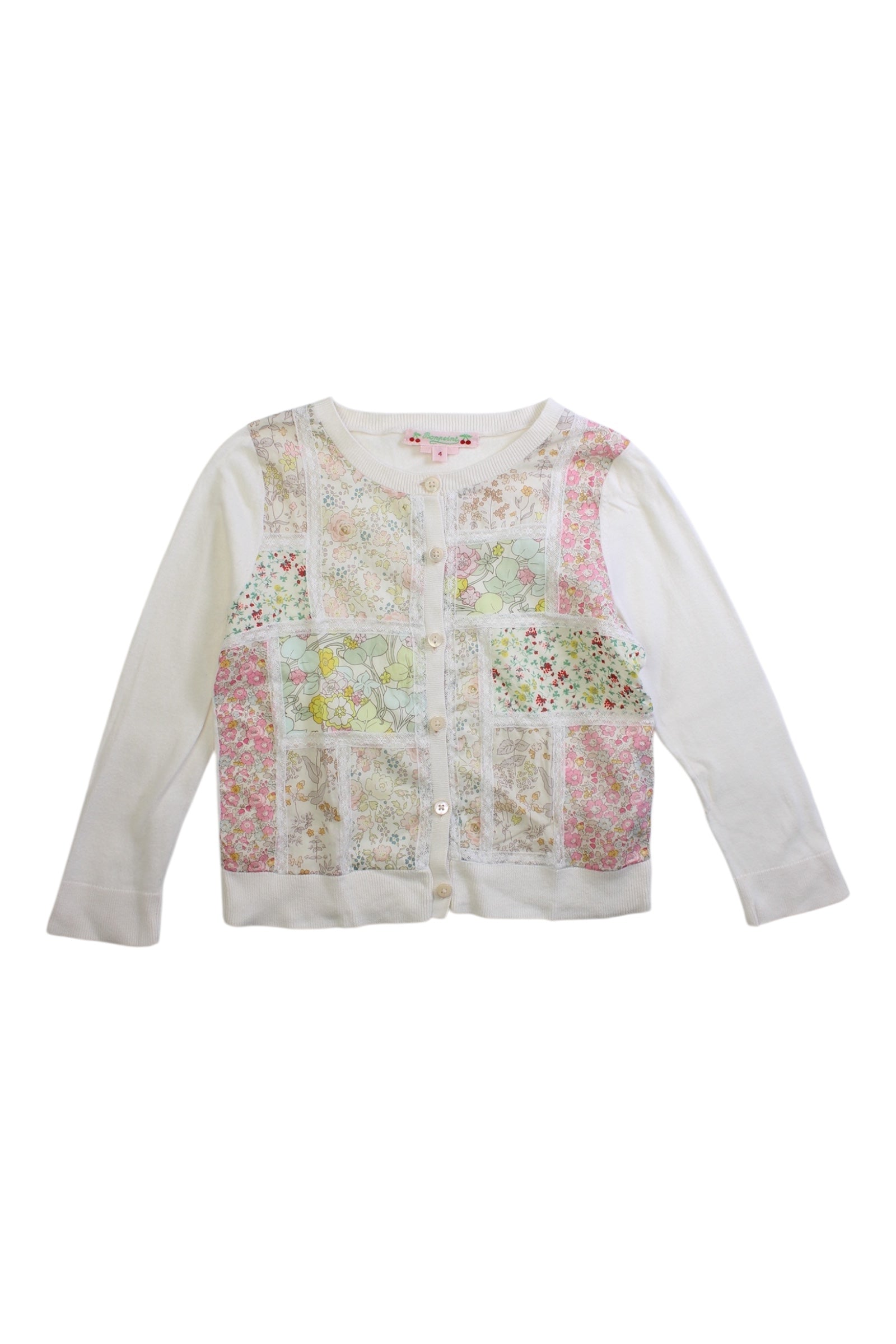 Bonpoint Floral Cardigan - Size 4T、mySite、g9winljtr