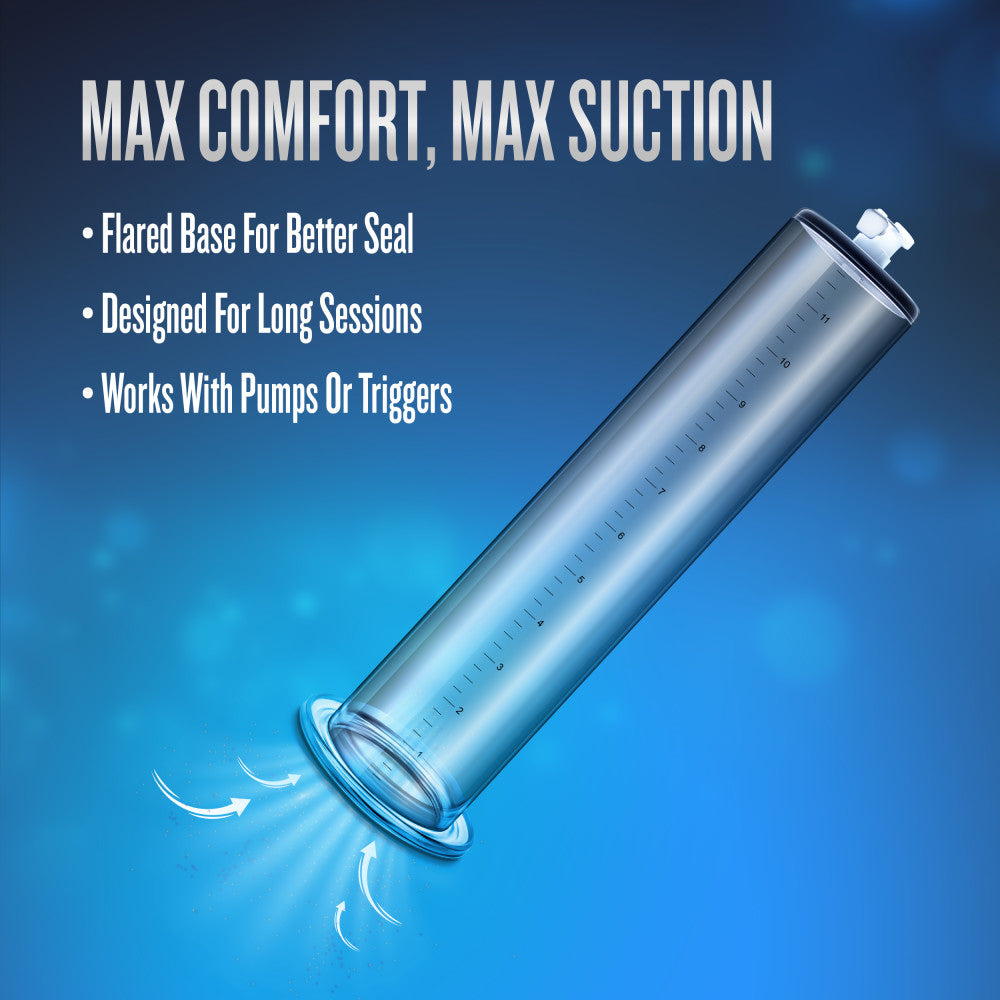 Performance By Blush® | 12 Inch x 2.75 Inch Penis Pump Cylinder - Clear、mySite、bottomscart