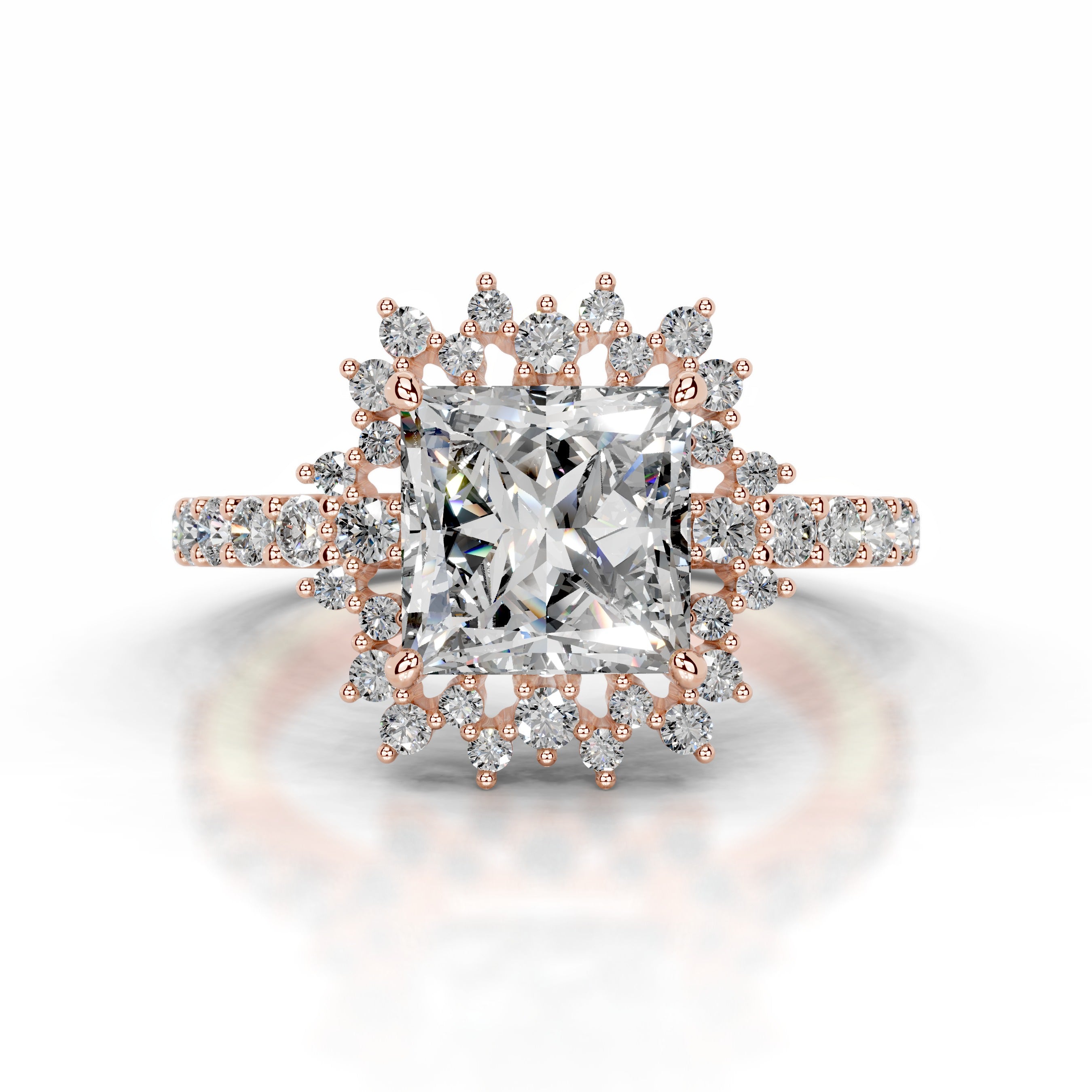 Gyda Diamond Engagement Ring - 14K Rose Gold、mySite、hinf8tx79