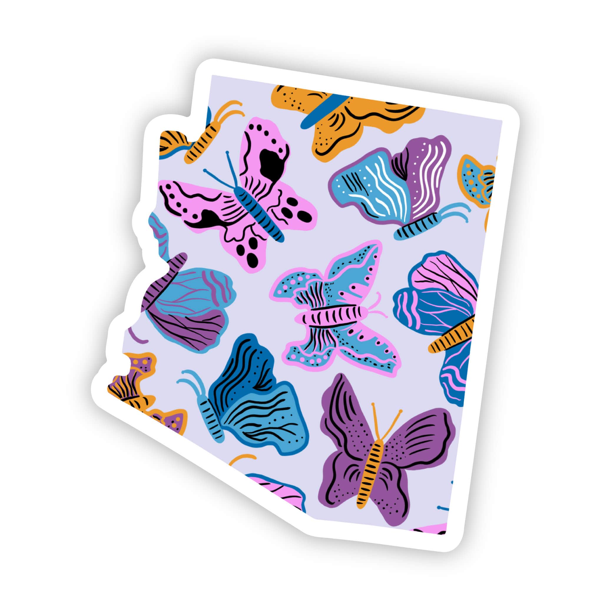 Arizona Sticker - Moth & Butterfly、mySite、ghnorth