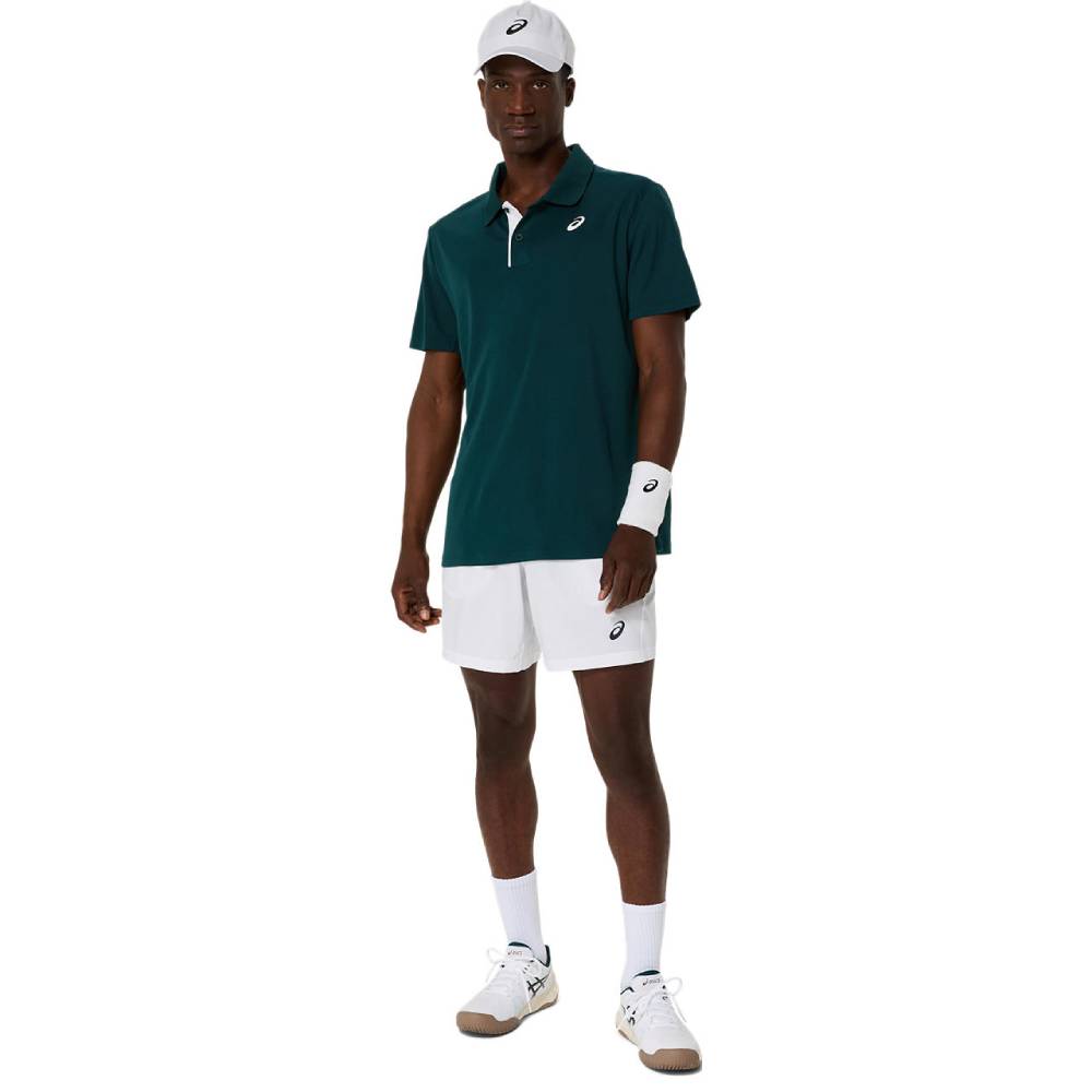 Asics Men's Court Polo Shirt (Saxon Green)