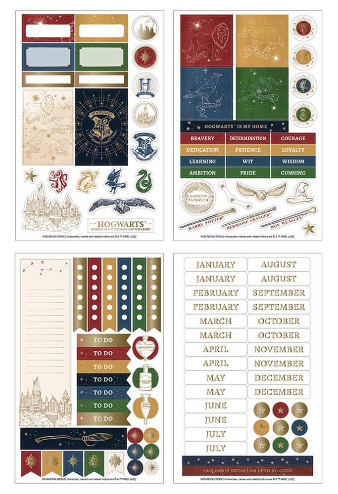  Harry Potter Weekly Planner Set - Undated Navy Constellations、mySite、ghnorth