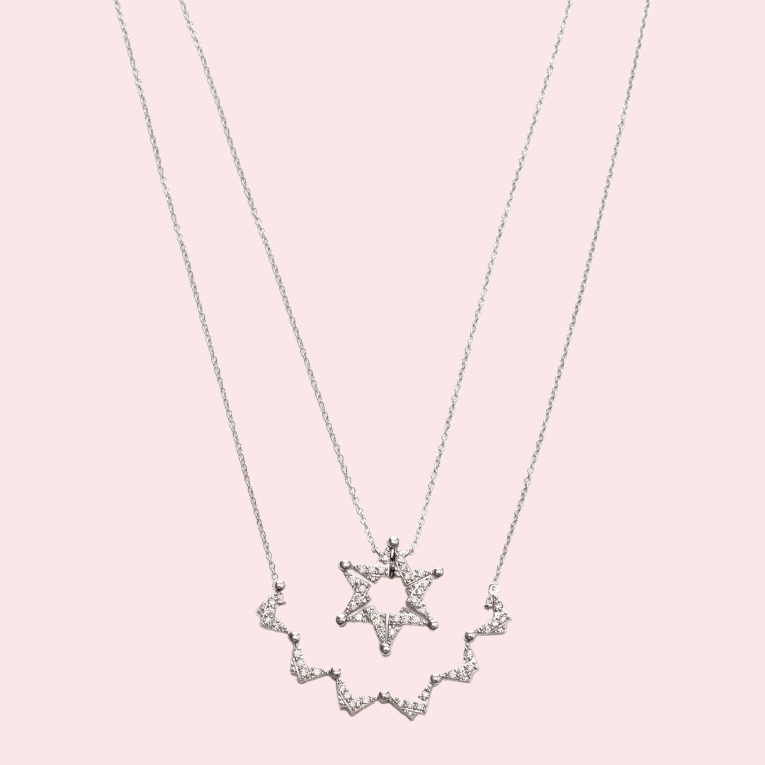 Butterfly Star of David Necklace - Sterling Silver、mySite、topwebapps