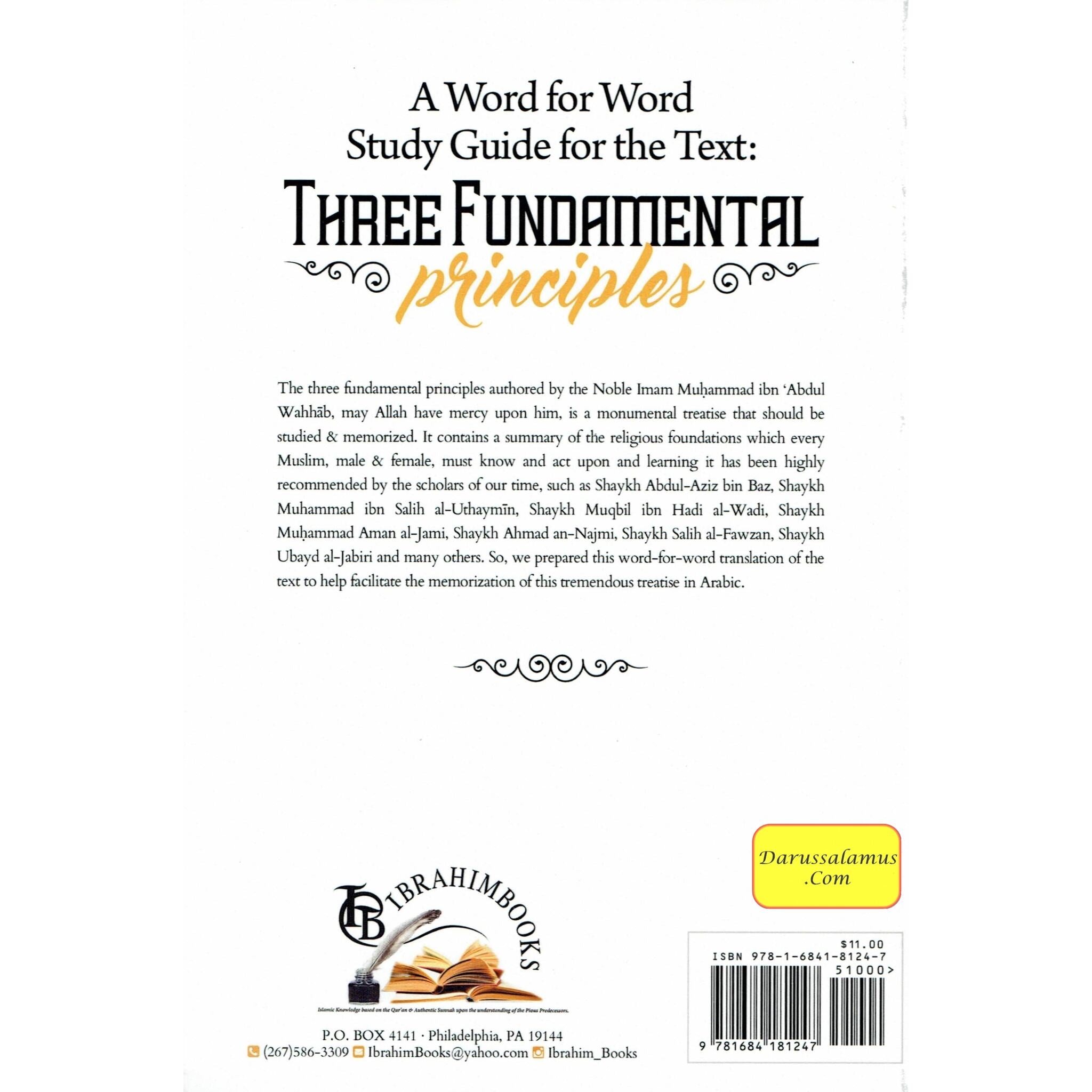 A Word For Word Study Guide For The Text: Three Fundamental Principles By Imam Muhammad 'Abdul-Wahhab、mySite、topwebapps