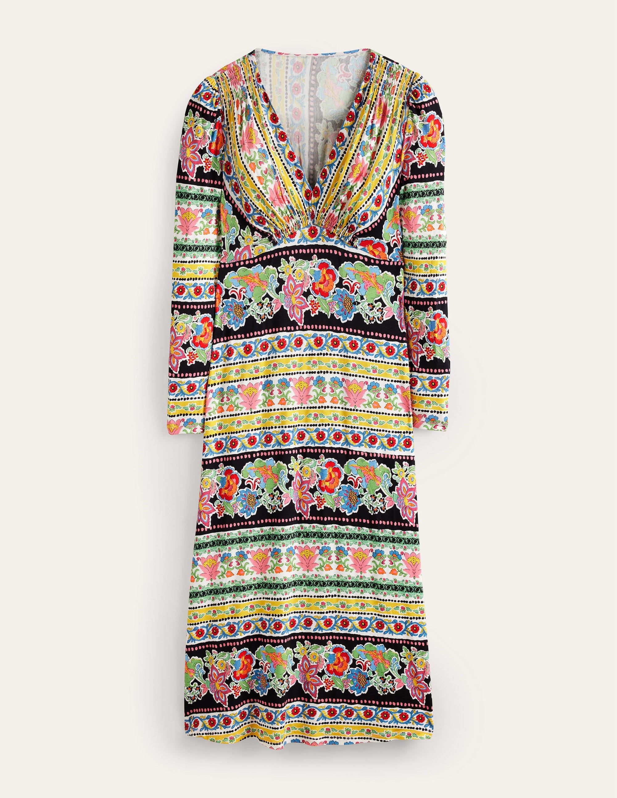  Jersey Midi Tea Dress-Multi, Carnation Bloom、mySite、ashleygrahame