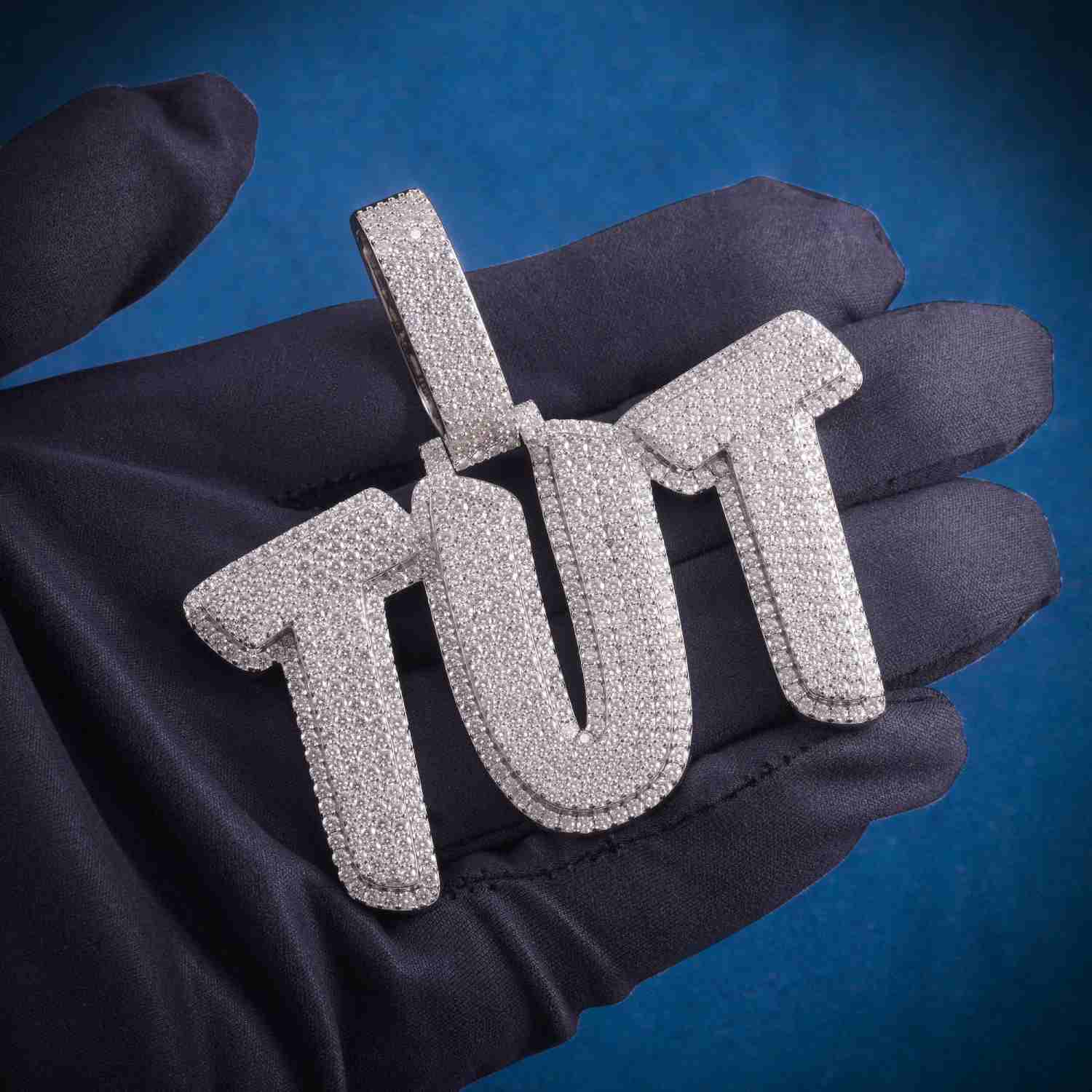 TUT Custom Moissanite Pendant 14K Gold、mySite、hinf8tx79