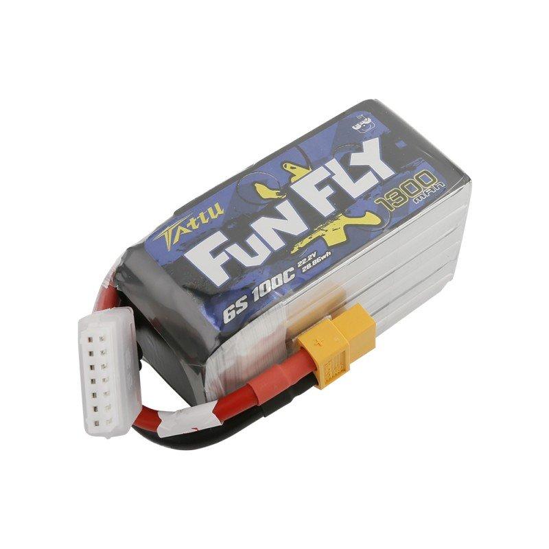  Tattu FunFly 22.2V 6S 1300mAh 100C LiPo Battery - XT60、mySite、merchandisen