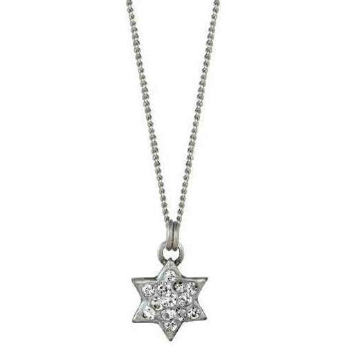 Michal Golan Silver and Crystal Star of David Necklace、mySite、topwebapps