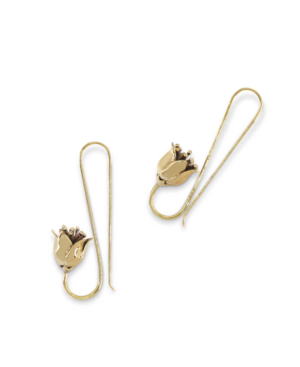 Lotus Design Threader Earrings、mySite、topwebapps