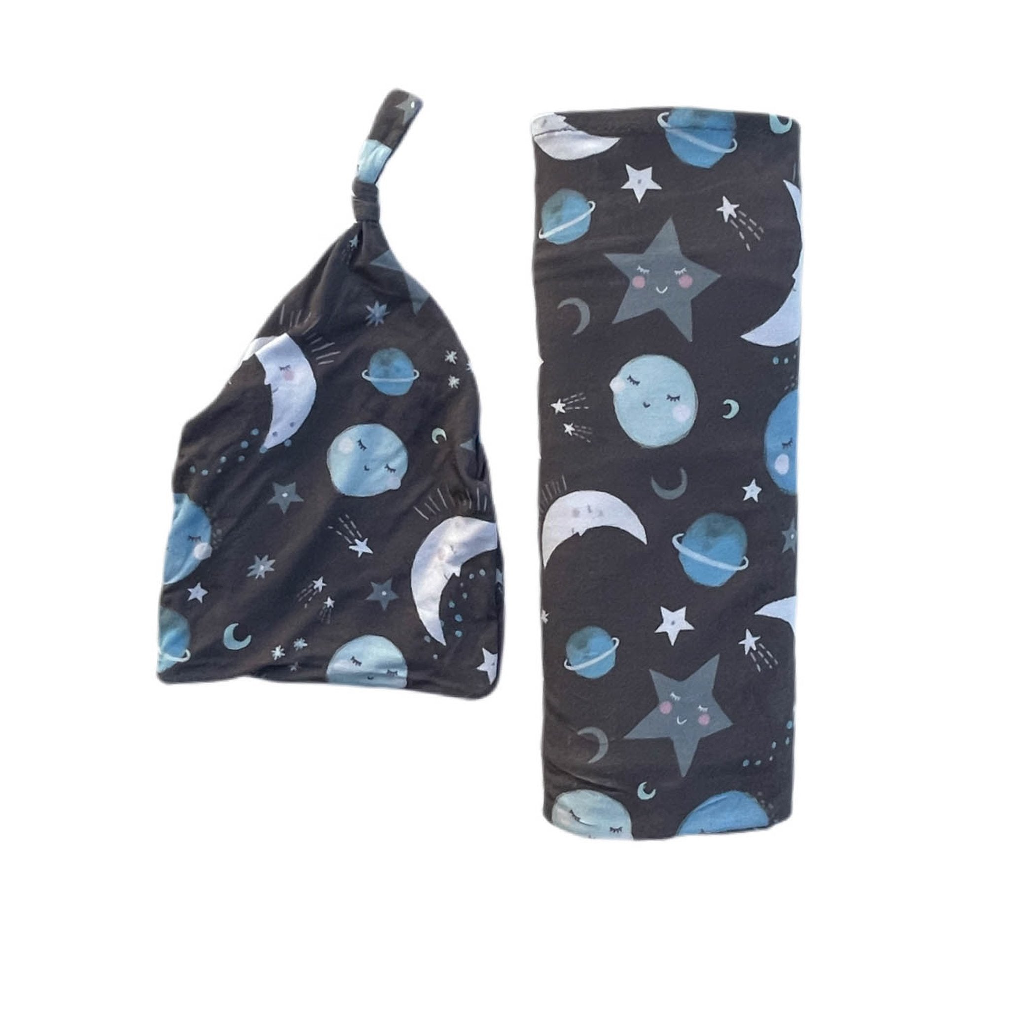 Blue To the Moon & Back Swaddle & Hat Set、mySite、layawaytickets