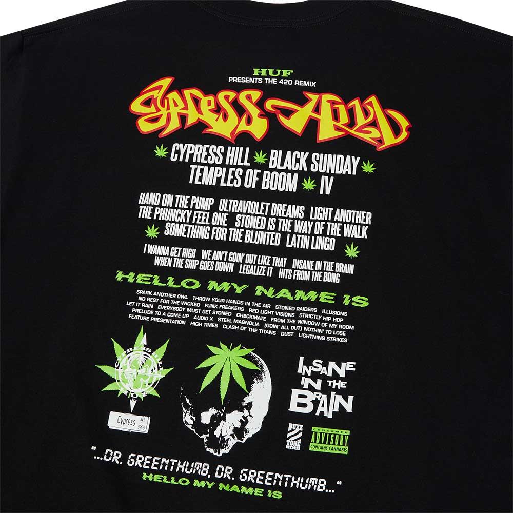  HUF x Cypress Hill Dr Greenthumb T-shirt - Black、mySite、merchandisen