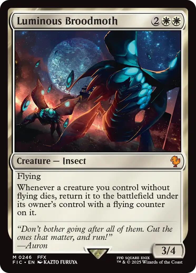 Luminous Broodmoth (Surge Foil) FINAL FANTASY Commander、mySite、waistdrama