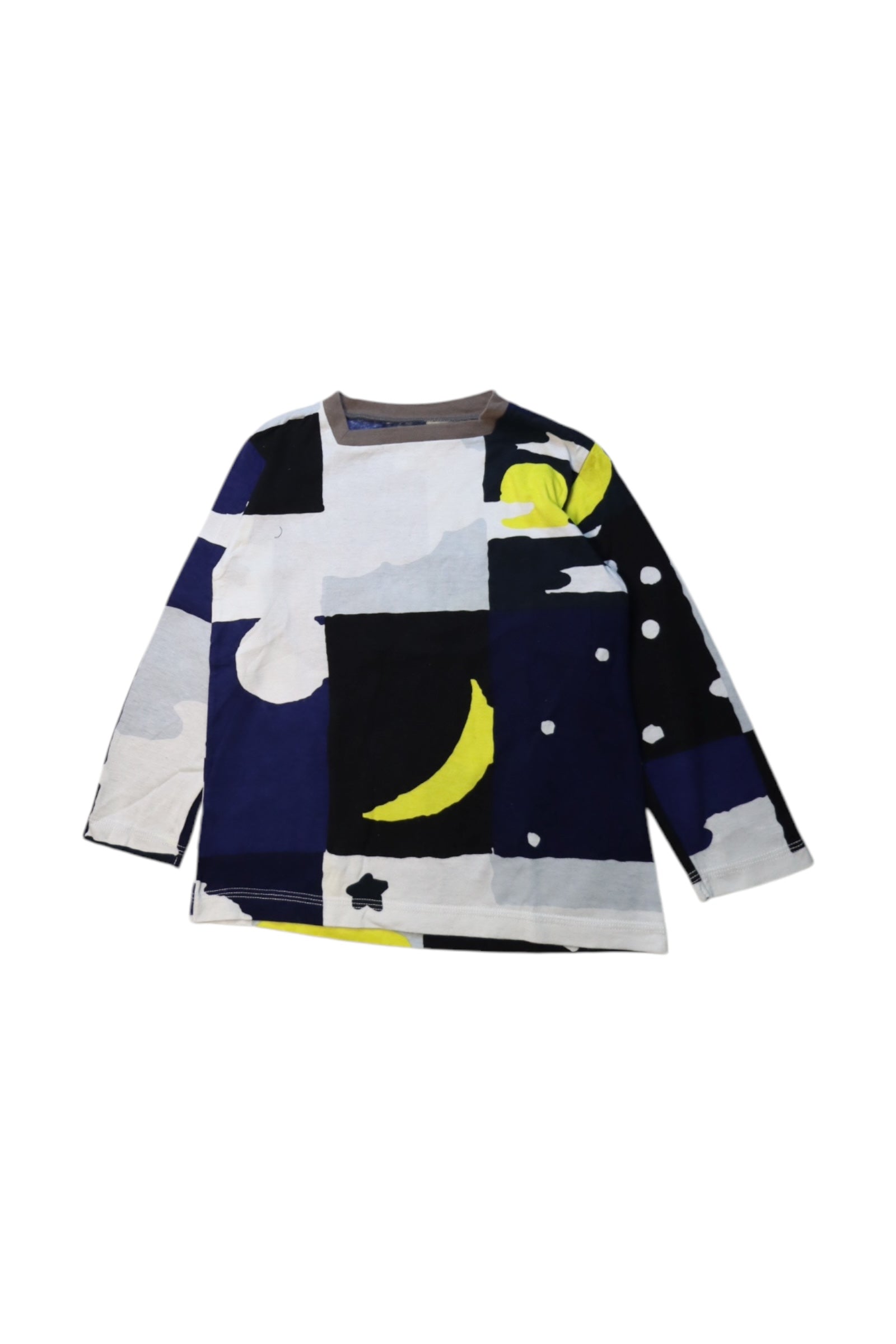 Sou Sou Moon And Stars Long Sleeve Top, Size 3-4T、mySite、g9winljtr
