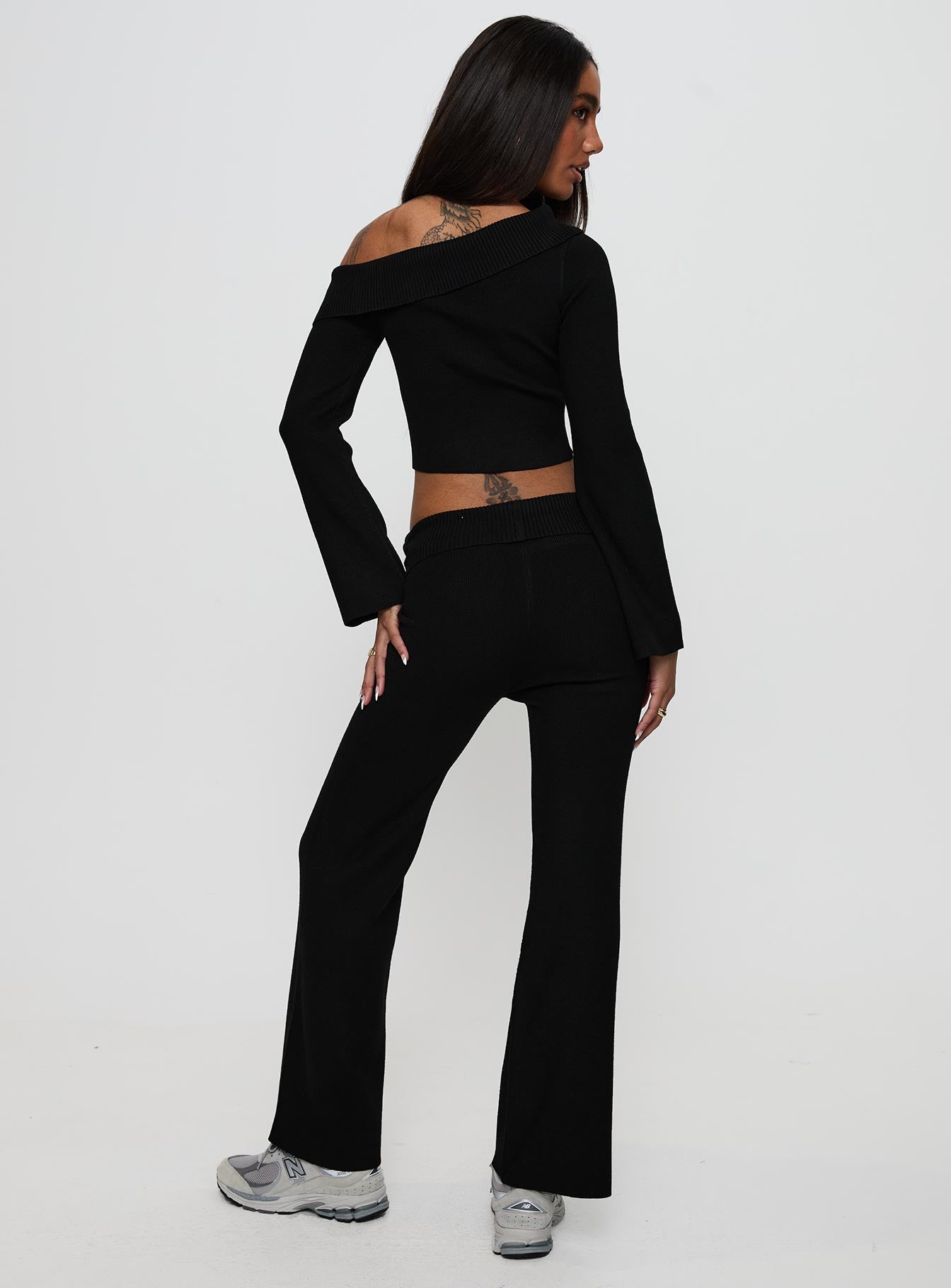 Try Me Knit Pants Black、mySite、solidvoid