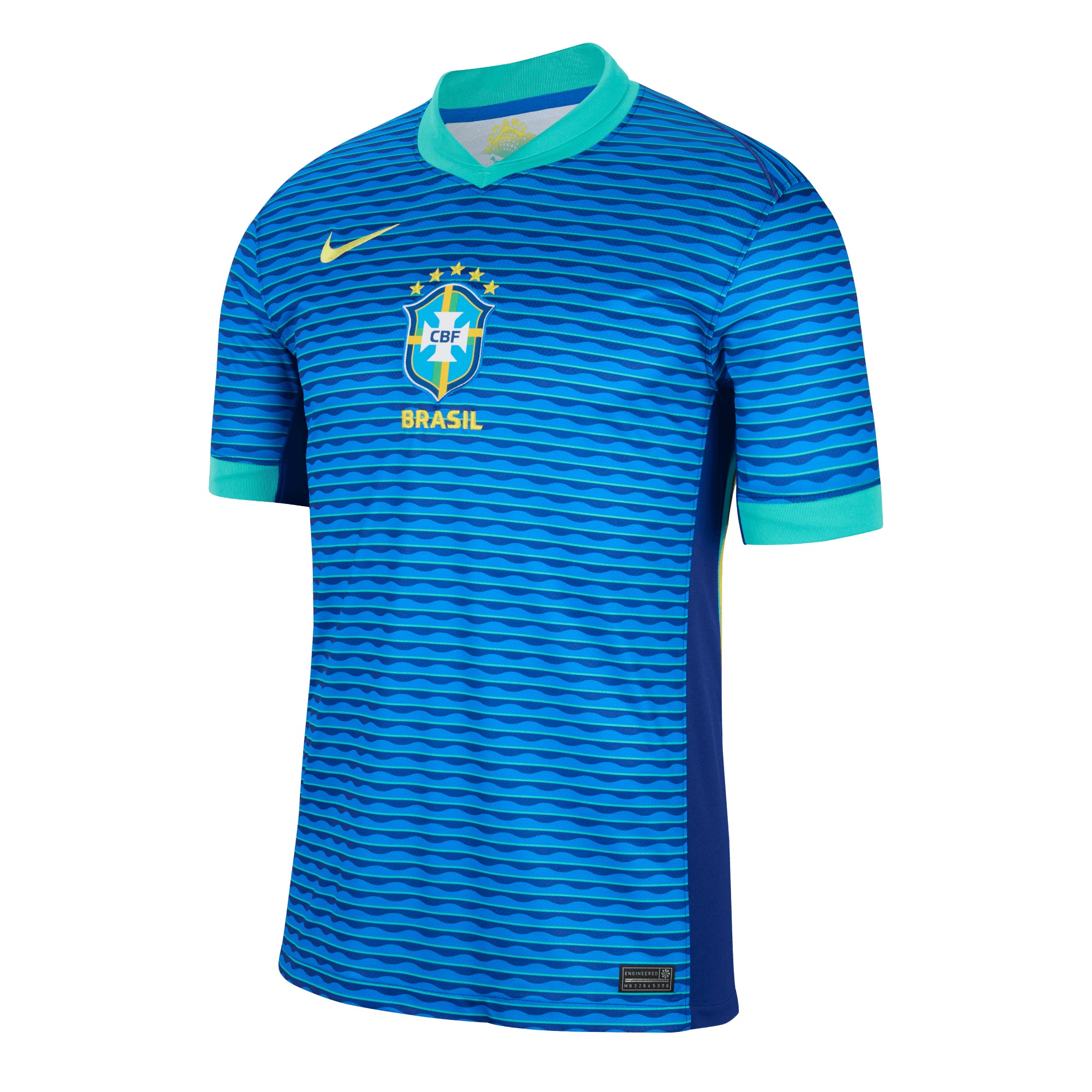 Nike Men's Brazil 2024/25 Away Jersey Blue/Green、mySite、bottomscart