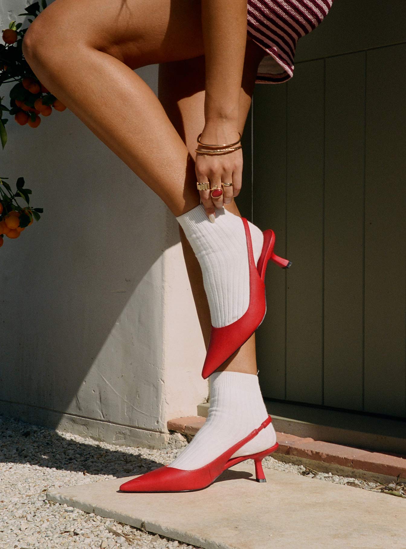 Denalia Pointed Toe Heels Red Matte、mySite、solidvoid