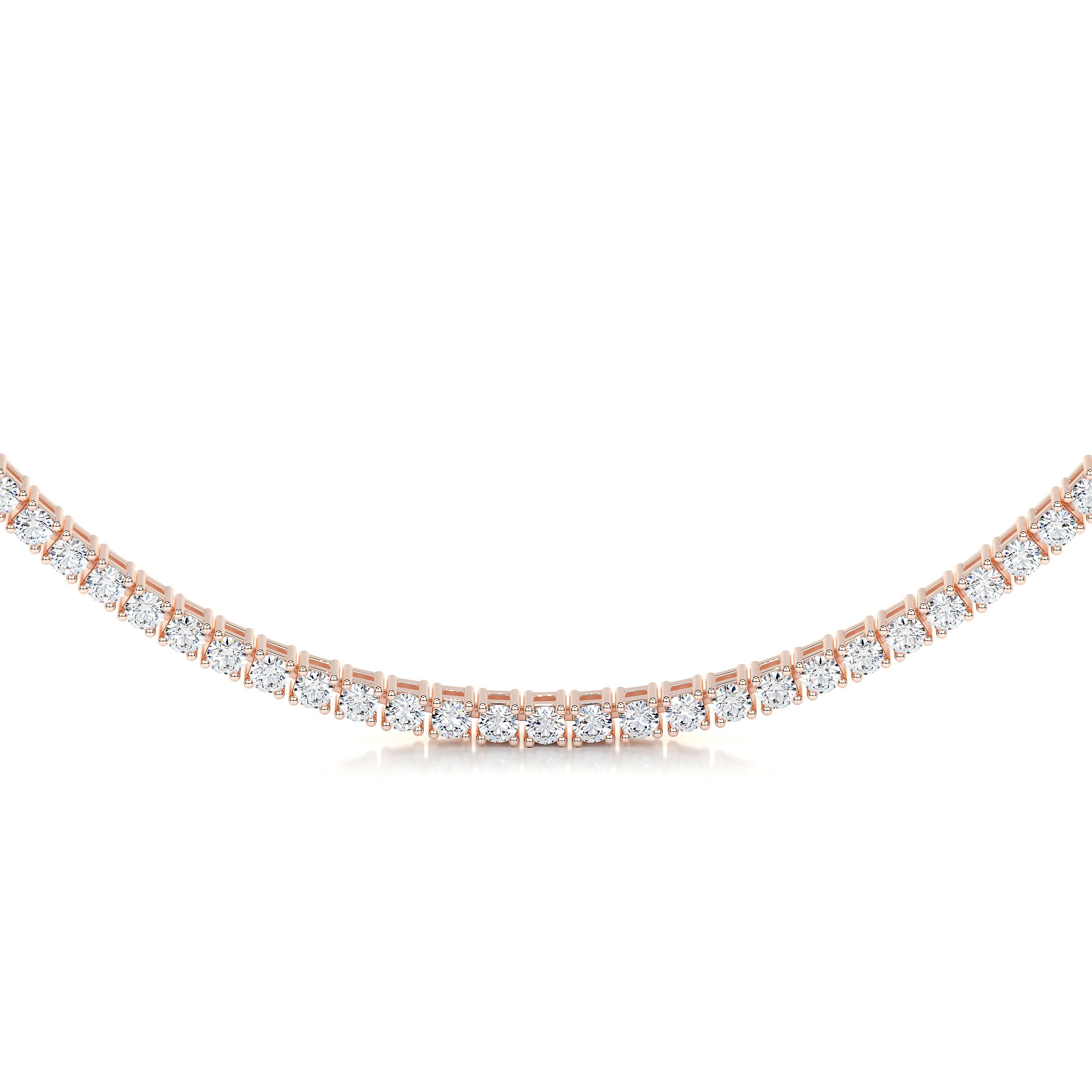 Callie Lab Grown Diamond Tennis Collier (6.00 Carat) -14K Rose Gold、mySite、hinf8tx79