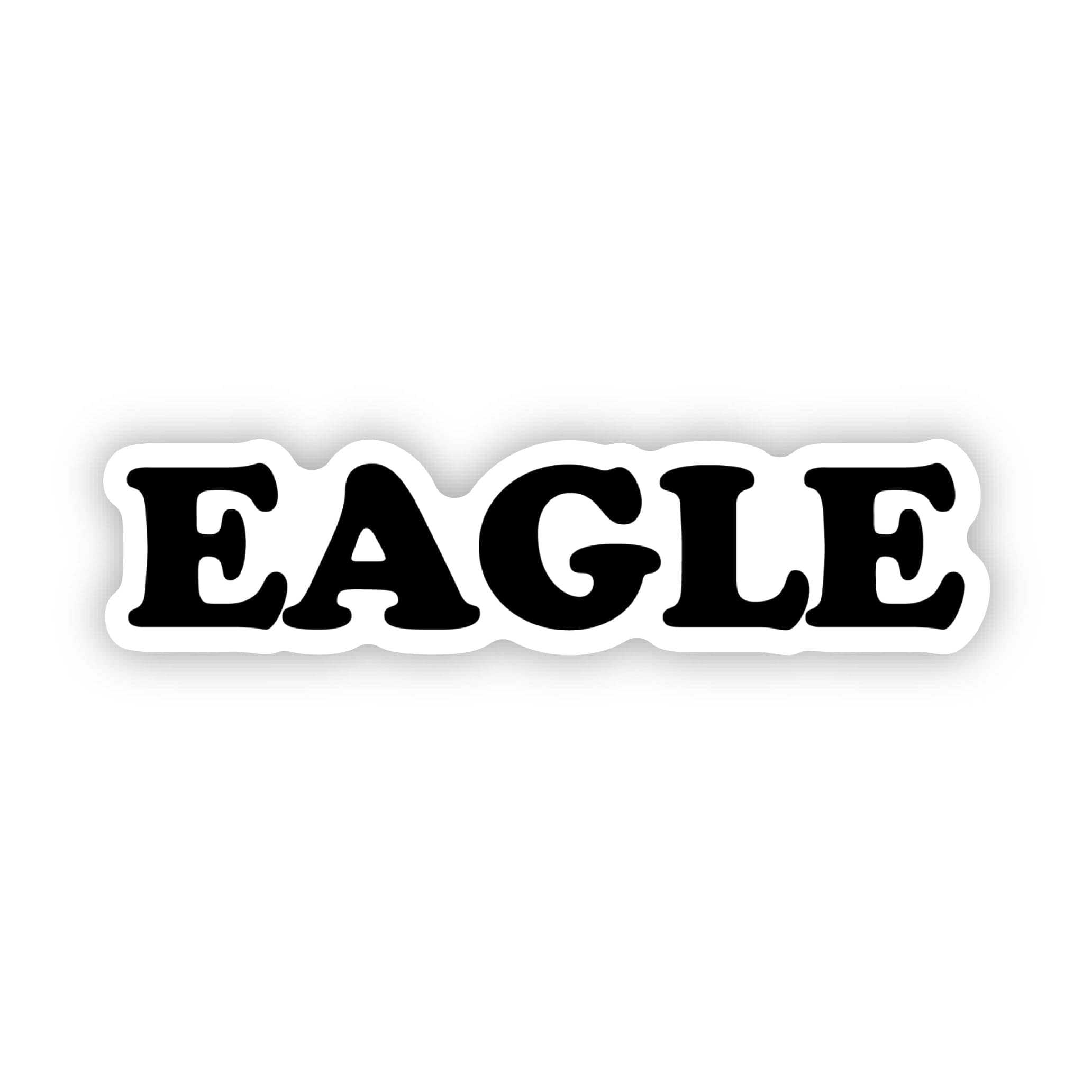  Eagle Text Golf Sticker、mySite、elrpsem3k