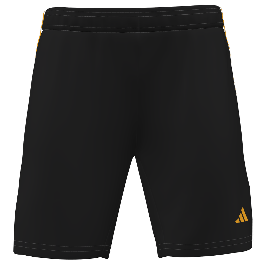 adidas Youth Custom Graphic 25 Short Castro Valley SC - Black/Gold、mySite、noshort