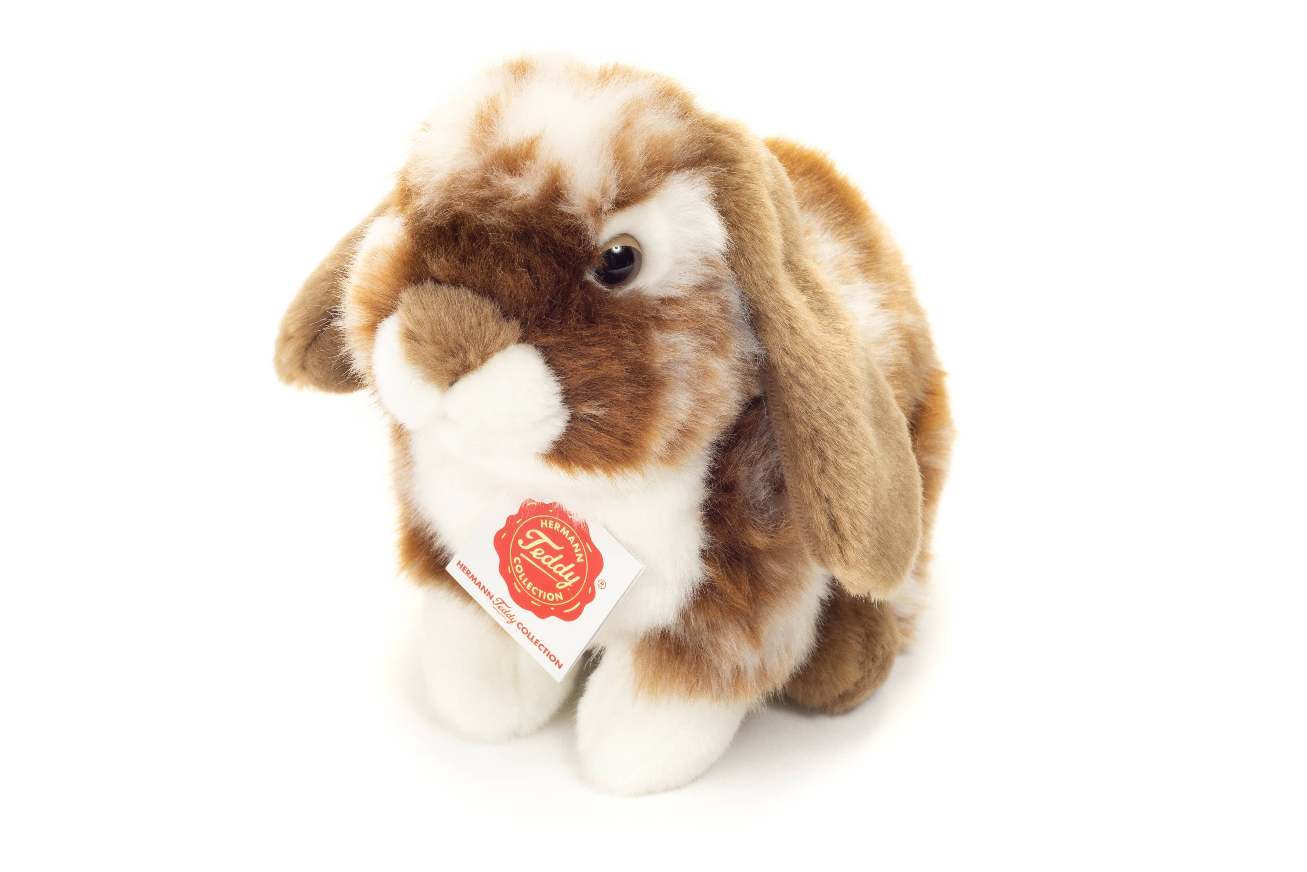 Brown & White Lop Earred Bunny 20 cm - plush toy by Teddy Hermann So Cute!、mySite、g9winljtr