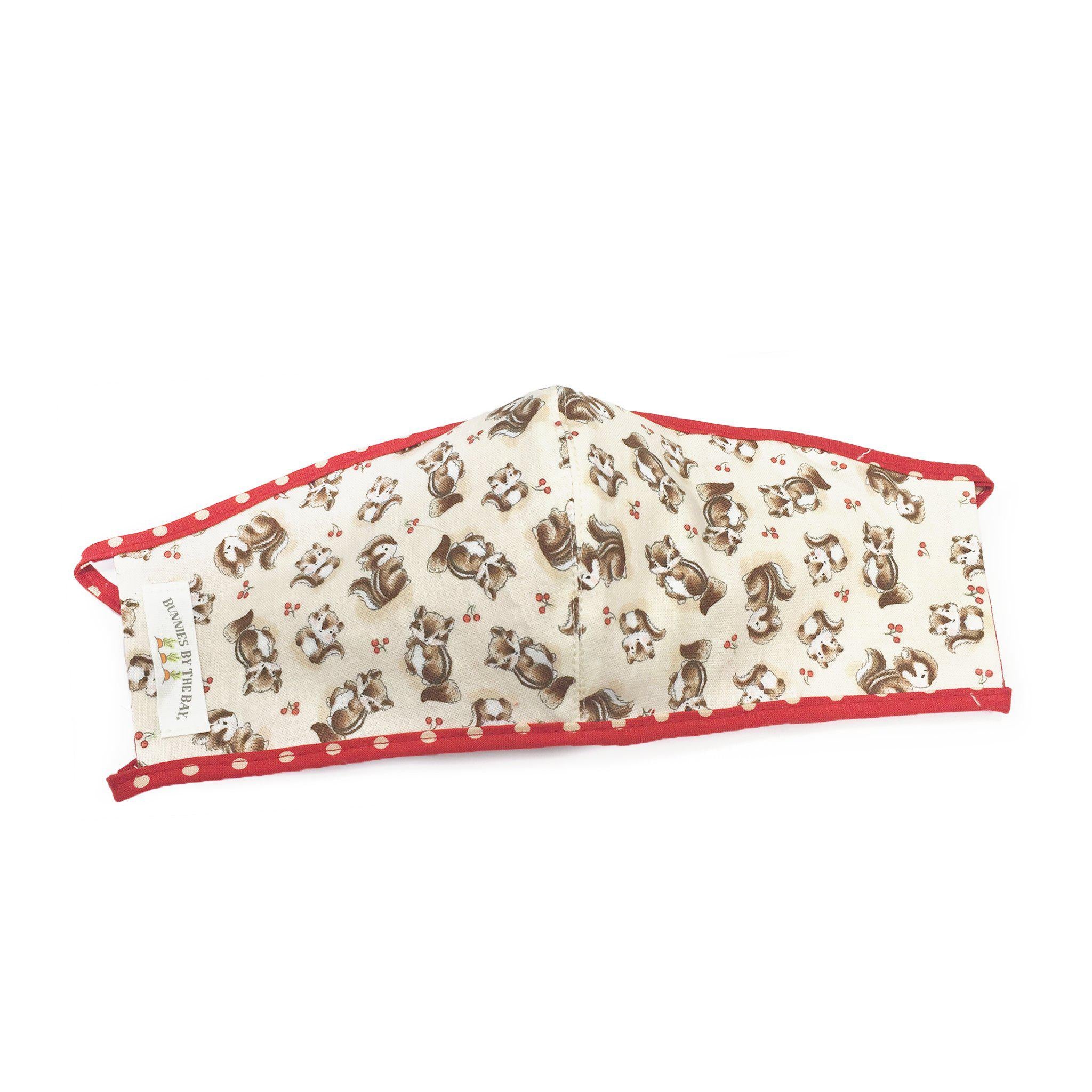 RETIRED - Hand-Crafted Adult Cloth Face Mask - Camp Cricket Chipmunk、mySite、g9winljtr