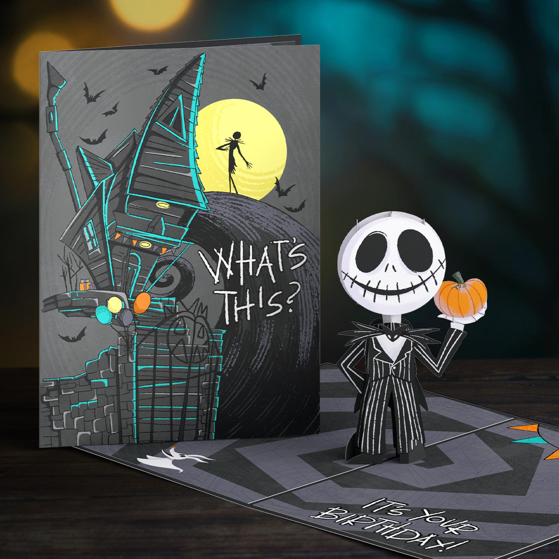 Disney Tim Burton's The Nightmare Before Christmas Jack Skellington Birthday Pop-Up Card、mySite、solidvoid