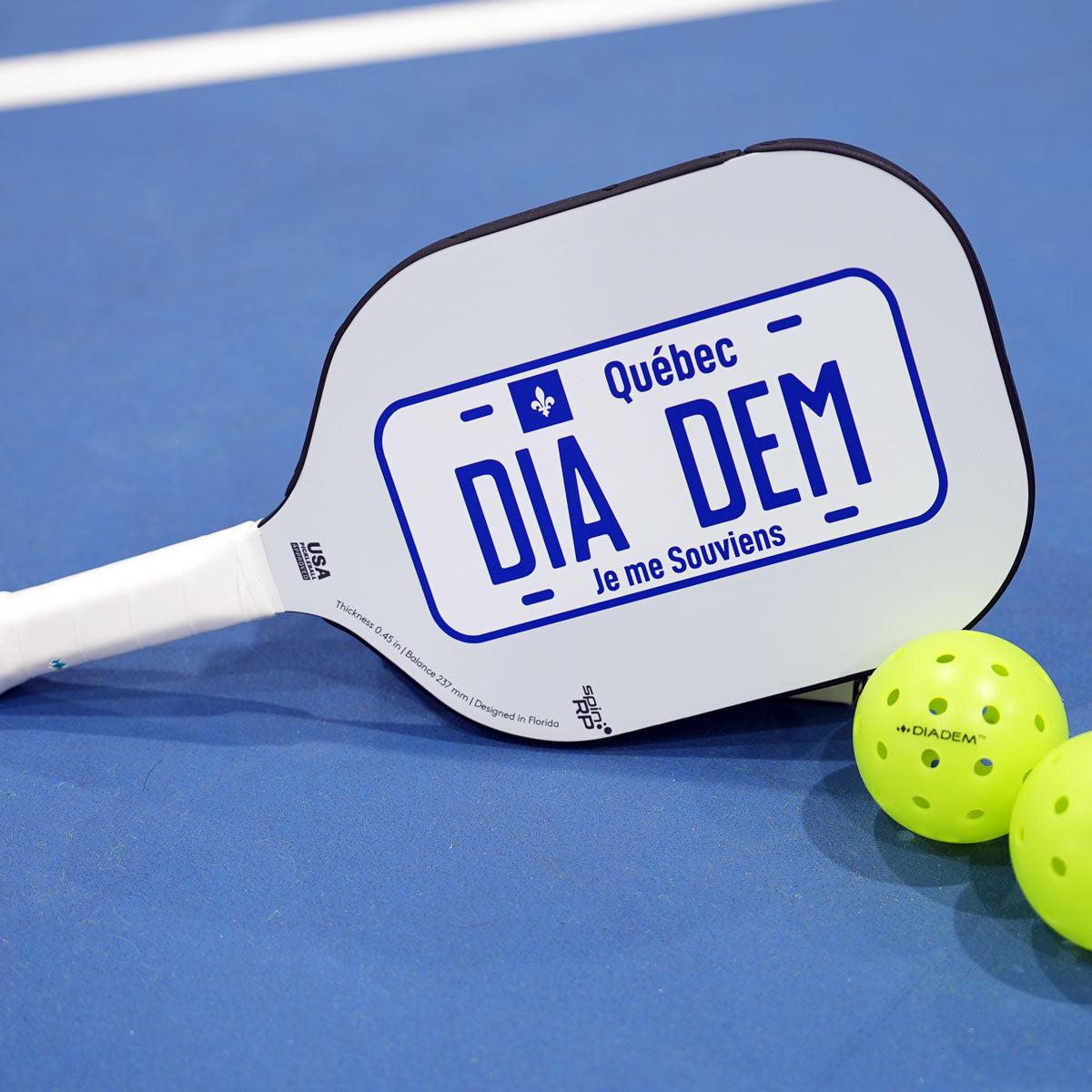 Diadem Icon V1 Quebec Flag Pickleball Paddle - Demo Rental (17)