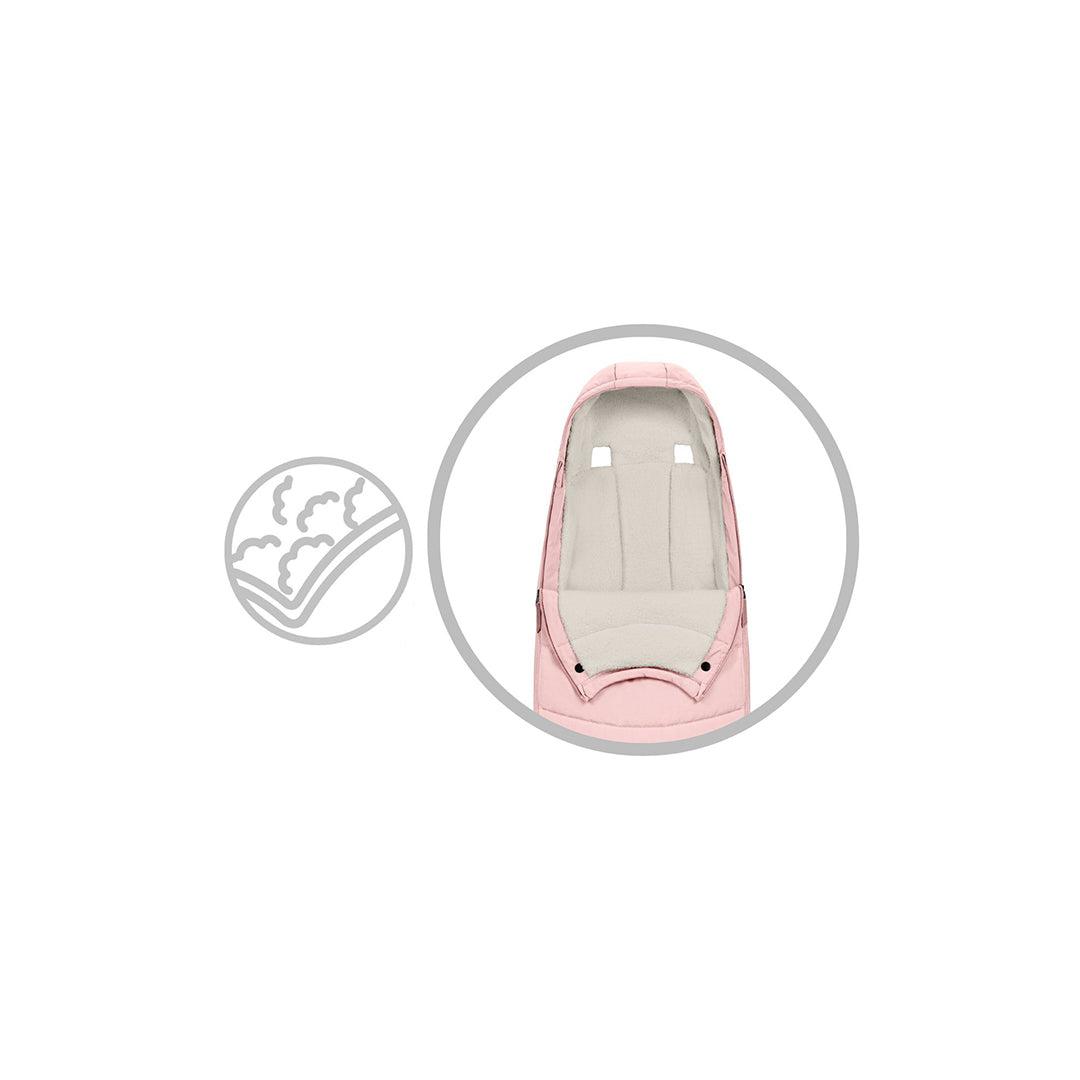  CYBEX Platinum Footmuff - Peach Pink、mySite、merchandisen