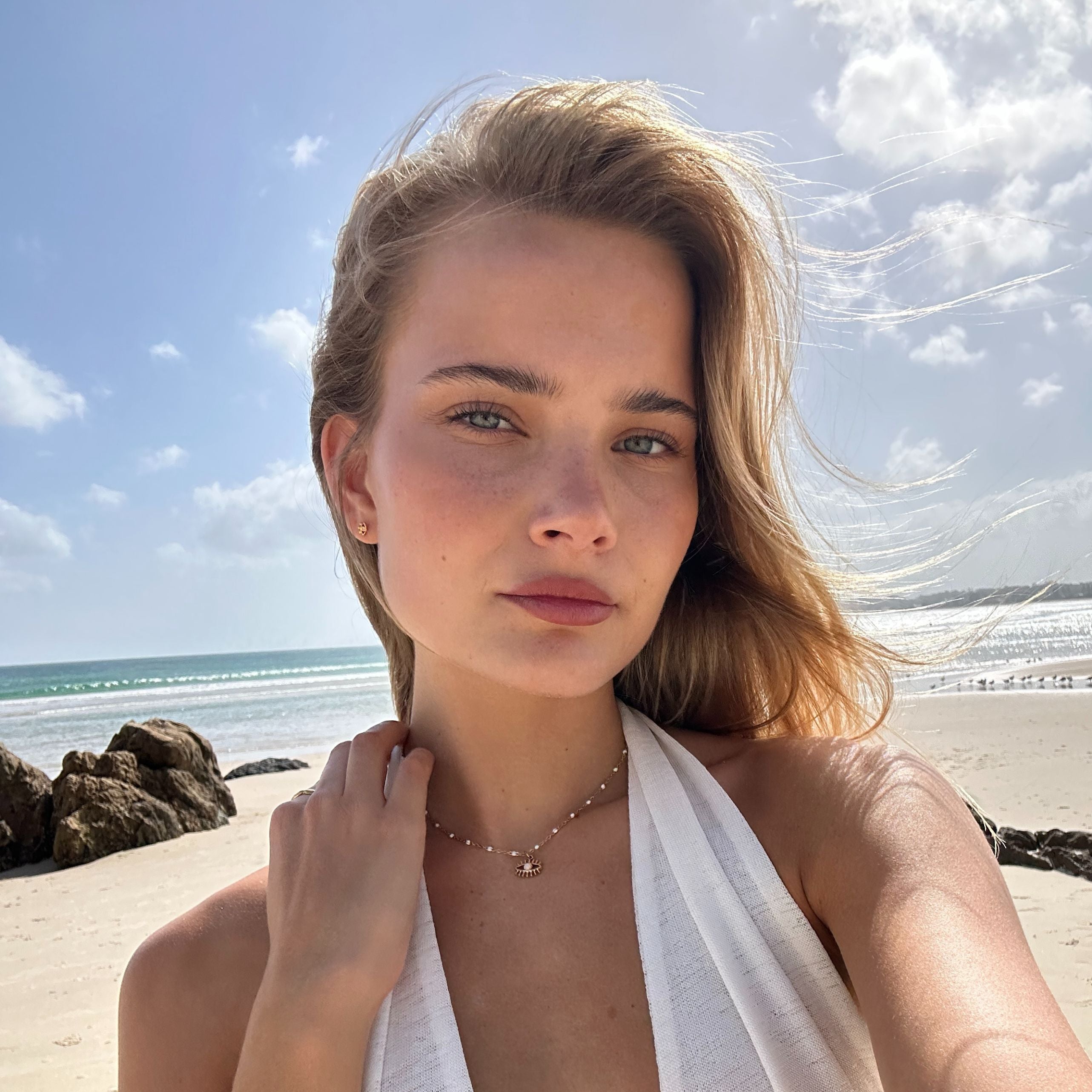 Opal Evil Eye Necklace、mySite、hinf8tx79